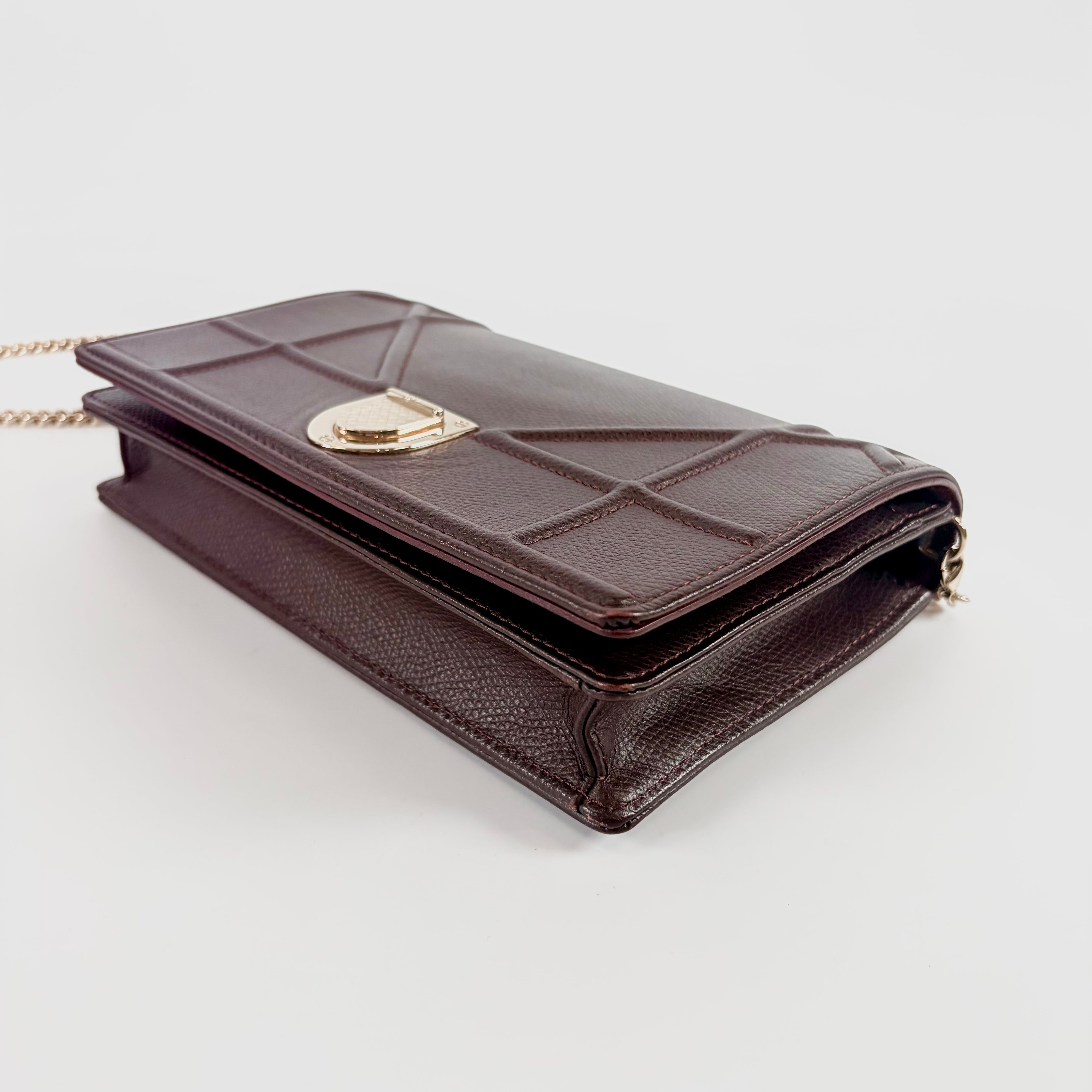Christian Dior Diorama Leather Chain Shoulder Bag