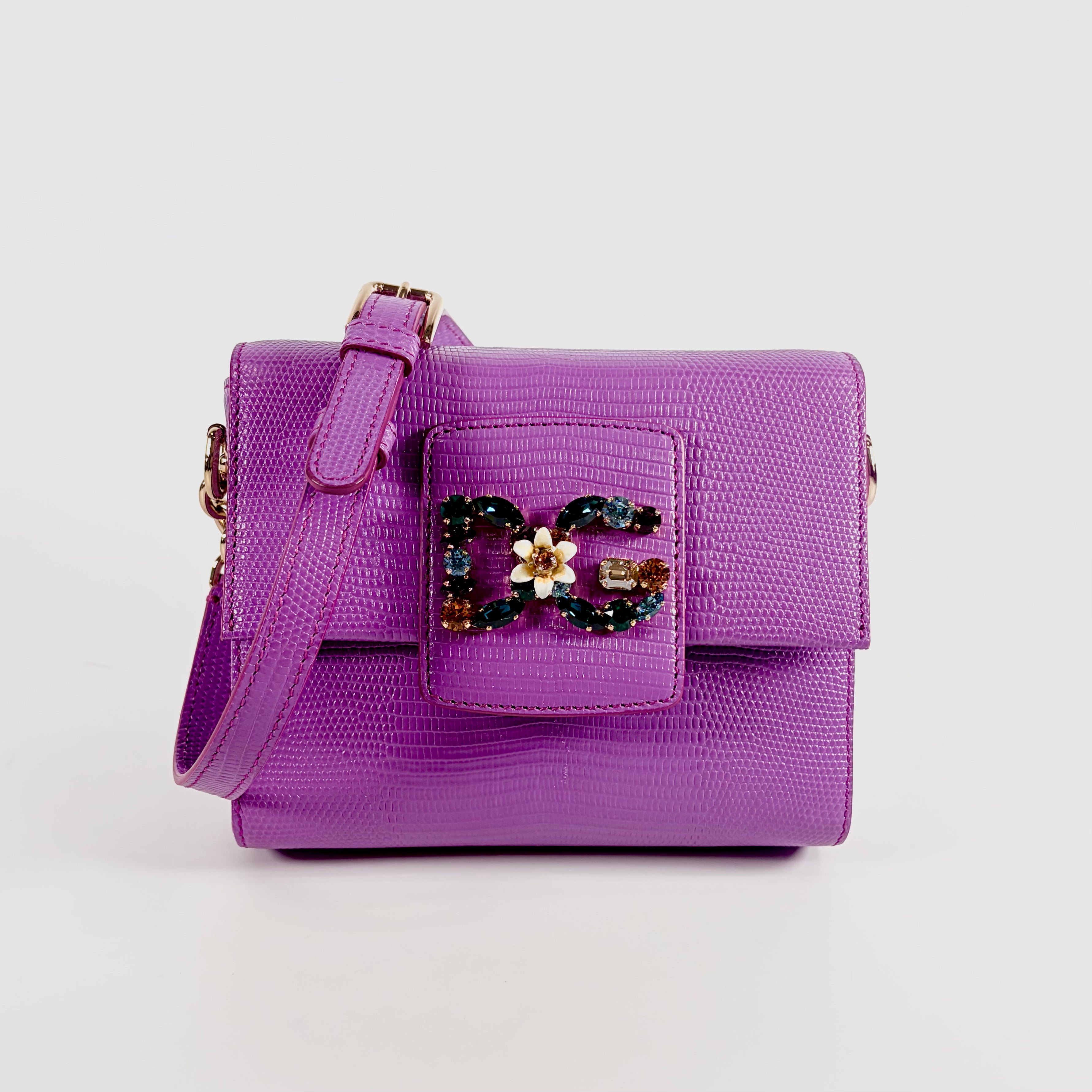 2607 secondhand DOLCE&GABBANA mini hand purple