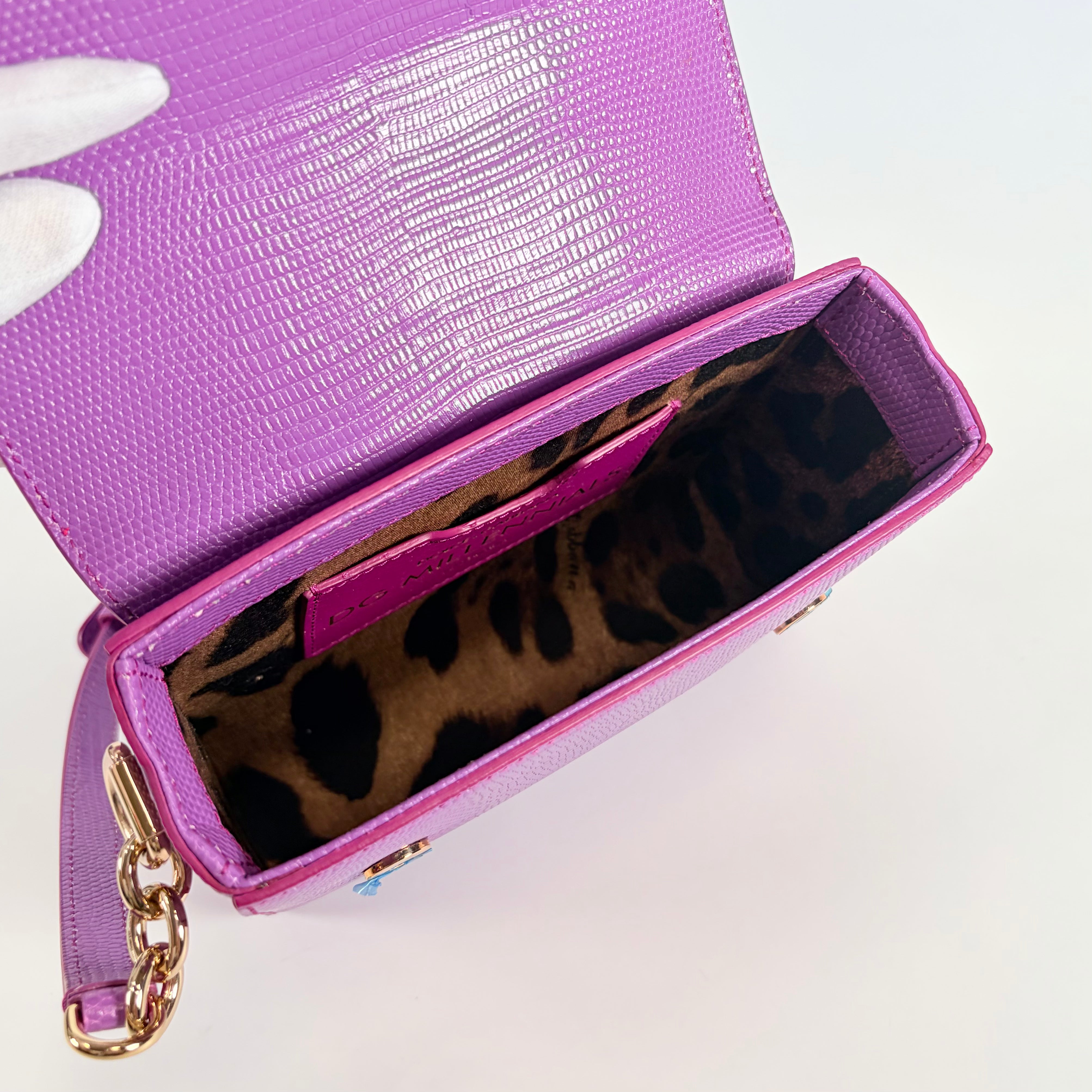 2607 secondhand DOLCE&GABBANA mini hand purple