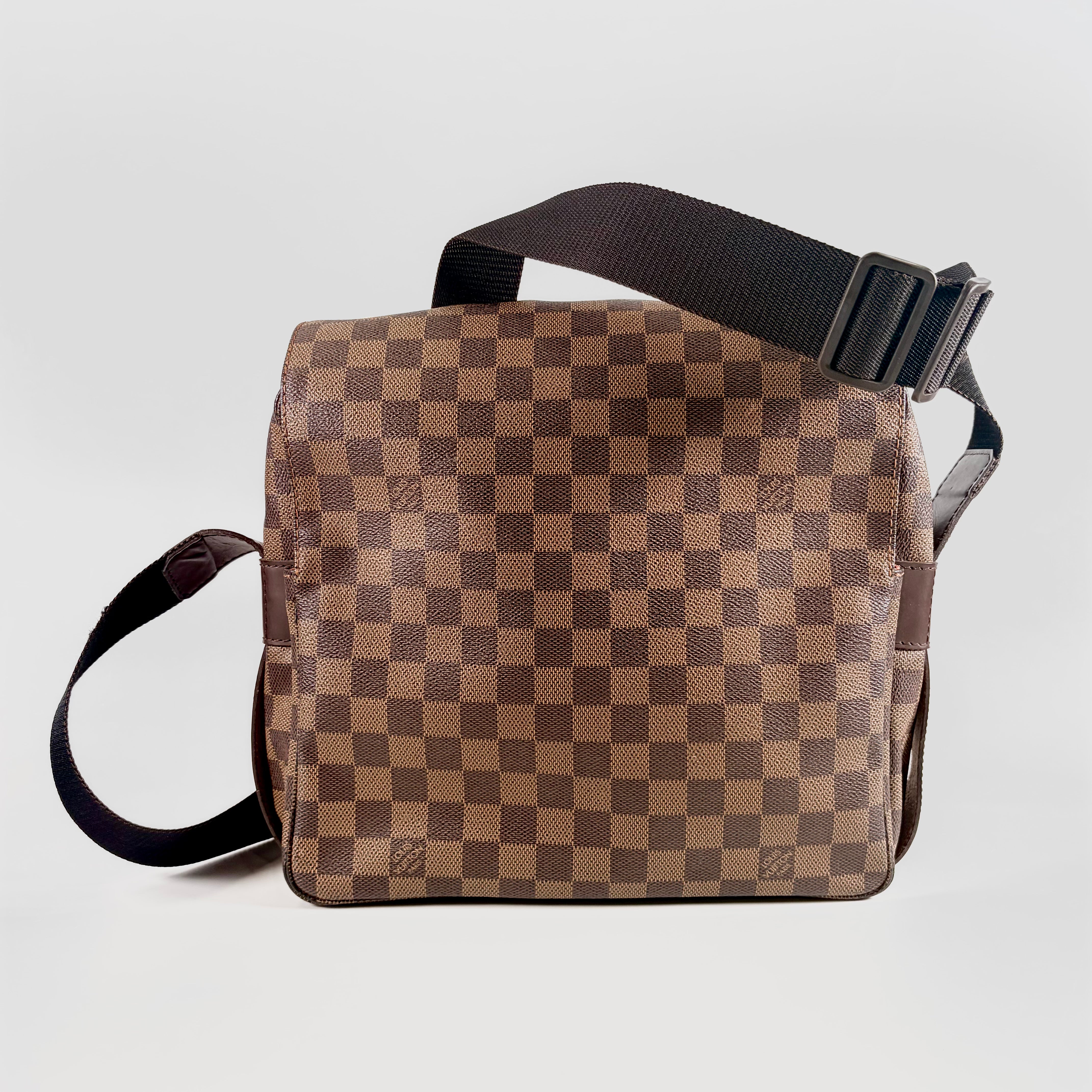 2607 secondhand LV Damier Naviglio N45255 SR1003 Brown
