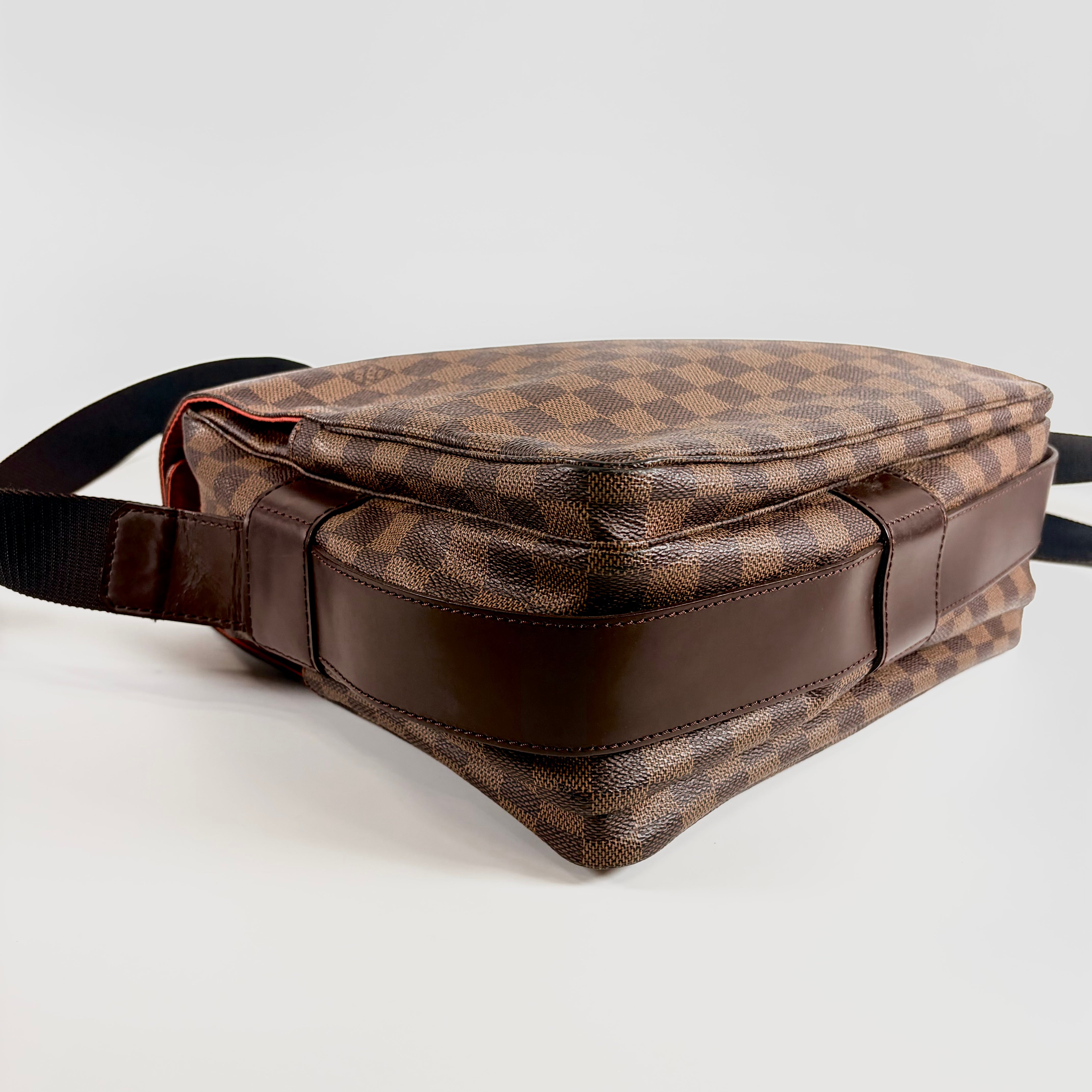 2607 secondhand LV Damier Naviglio N45255 SR1003 Brown
