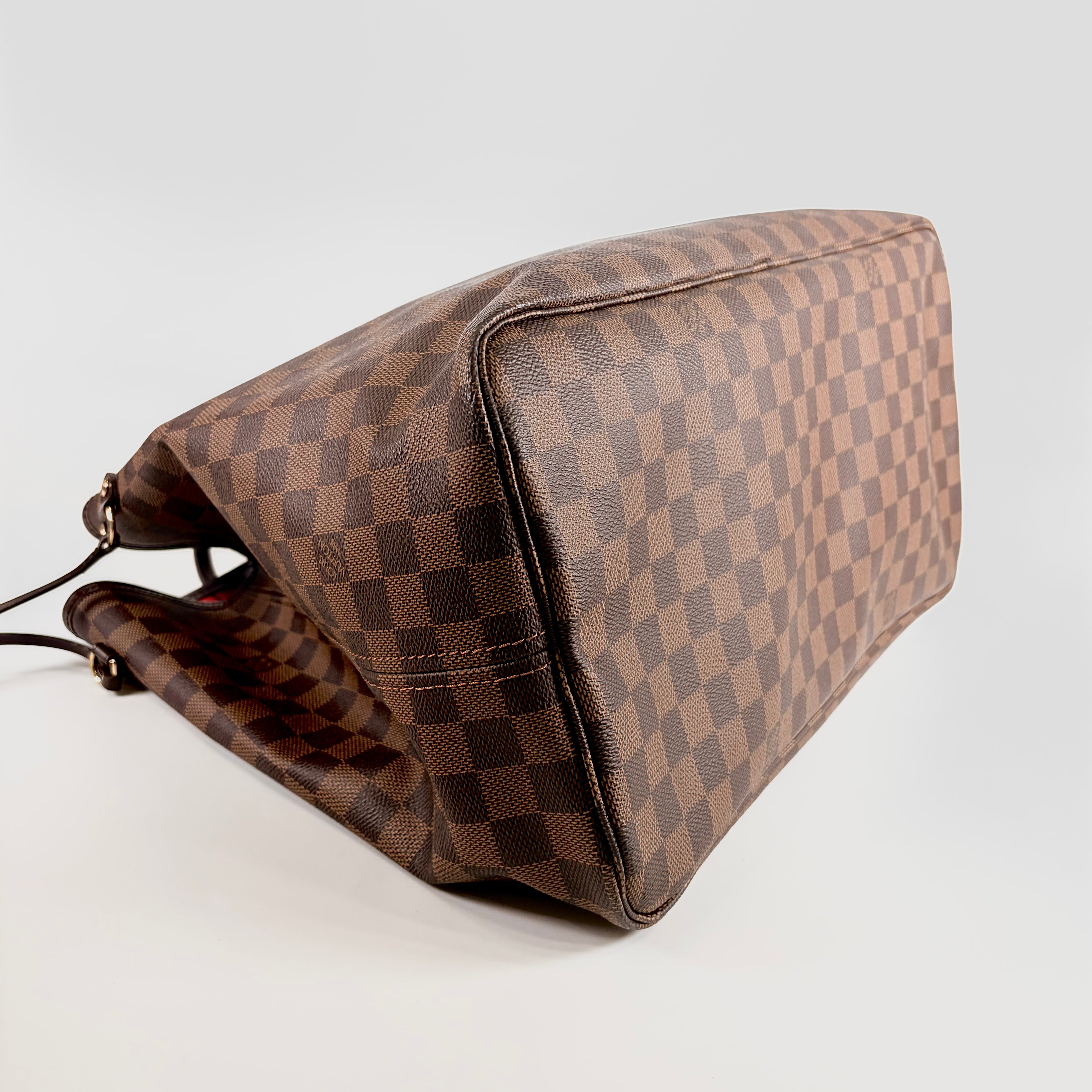 2607 secondhand LV Damier Neverfull GM N51106 TH0068 Brown