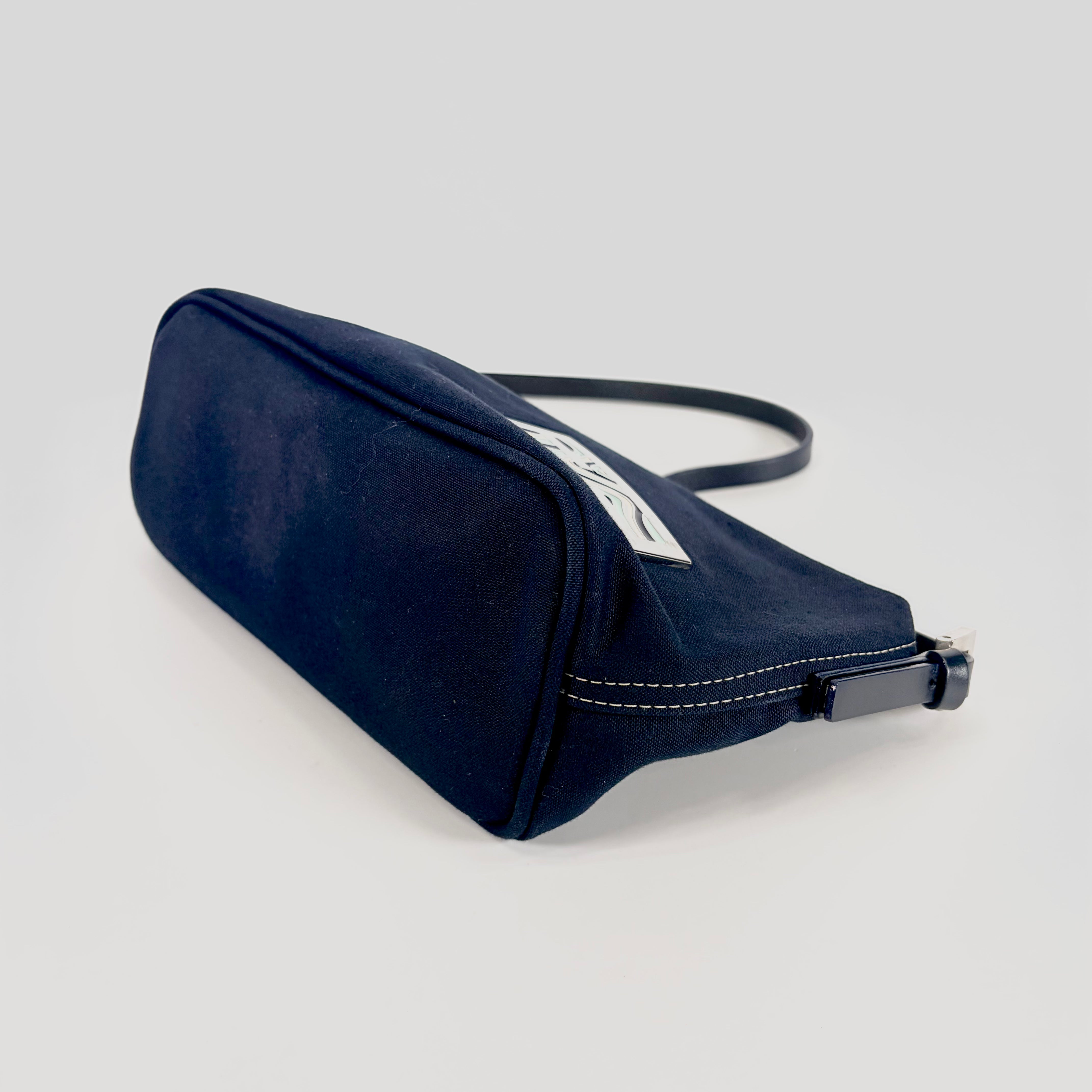 2607 secondhand FENDI brand bag accessories pouch Navy 49