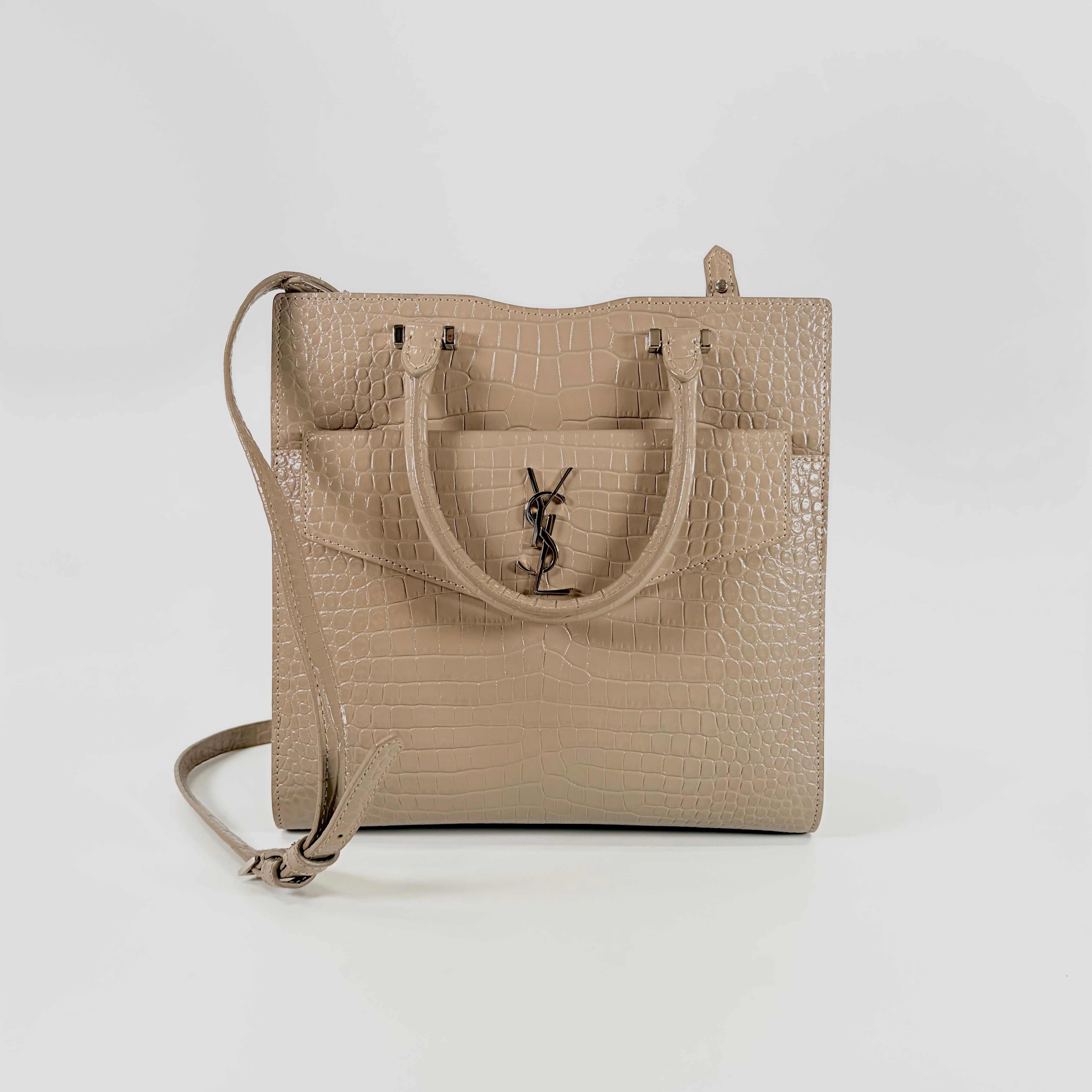 2607 secondhand SAINTLAURENT up down Embossed beige
