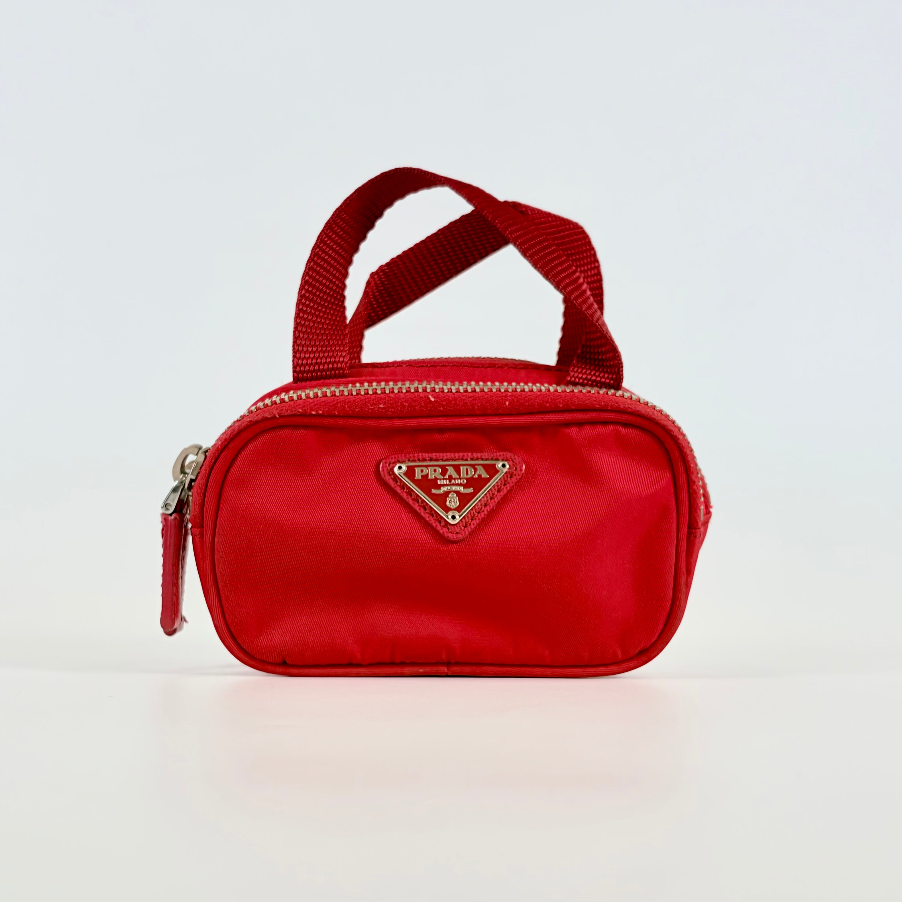 2607 secondhand PRADA nylon mini hand bag