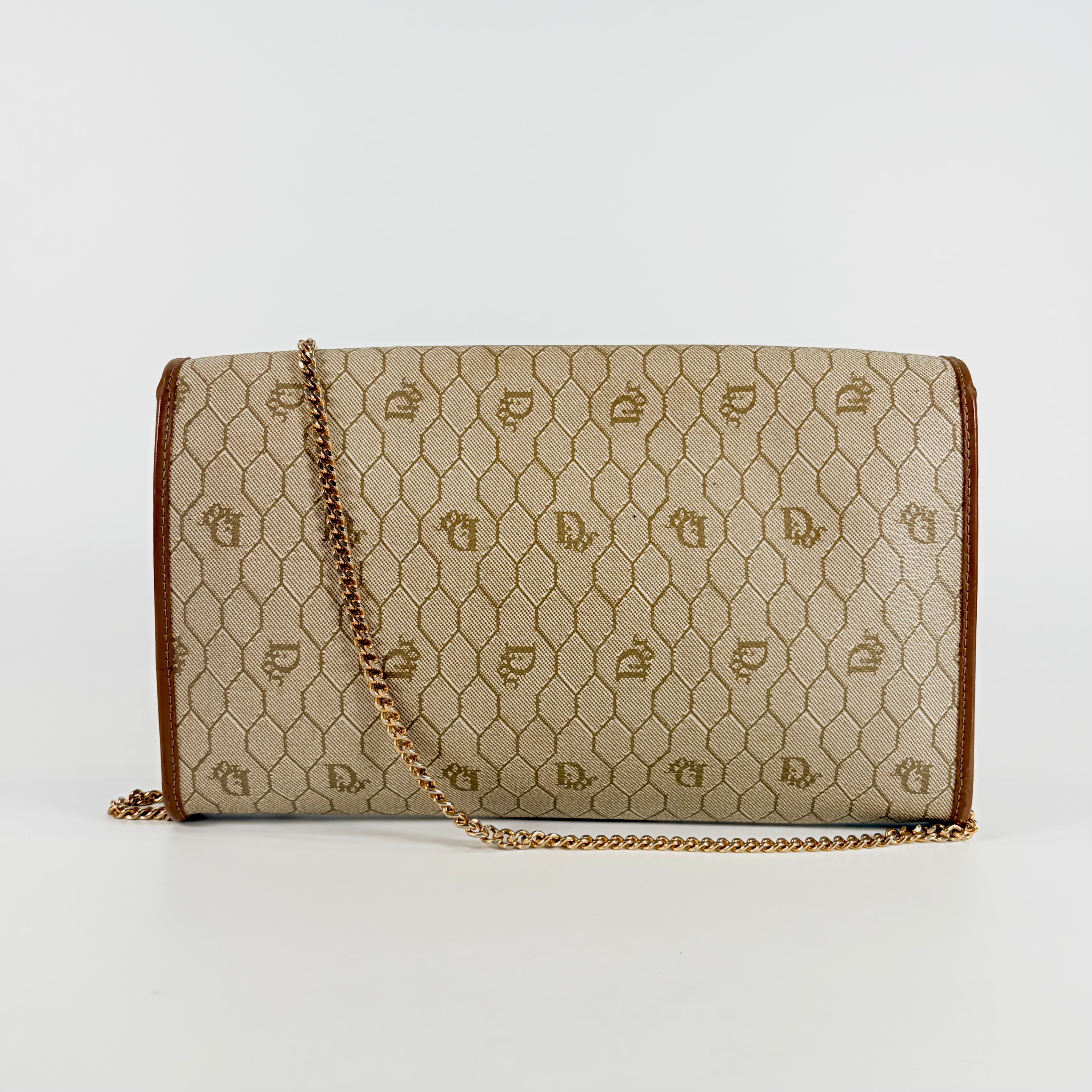 2607 secondhand CD honeycomb Chain Shoulder Bag