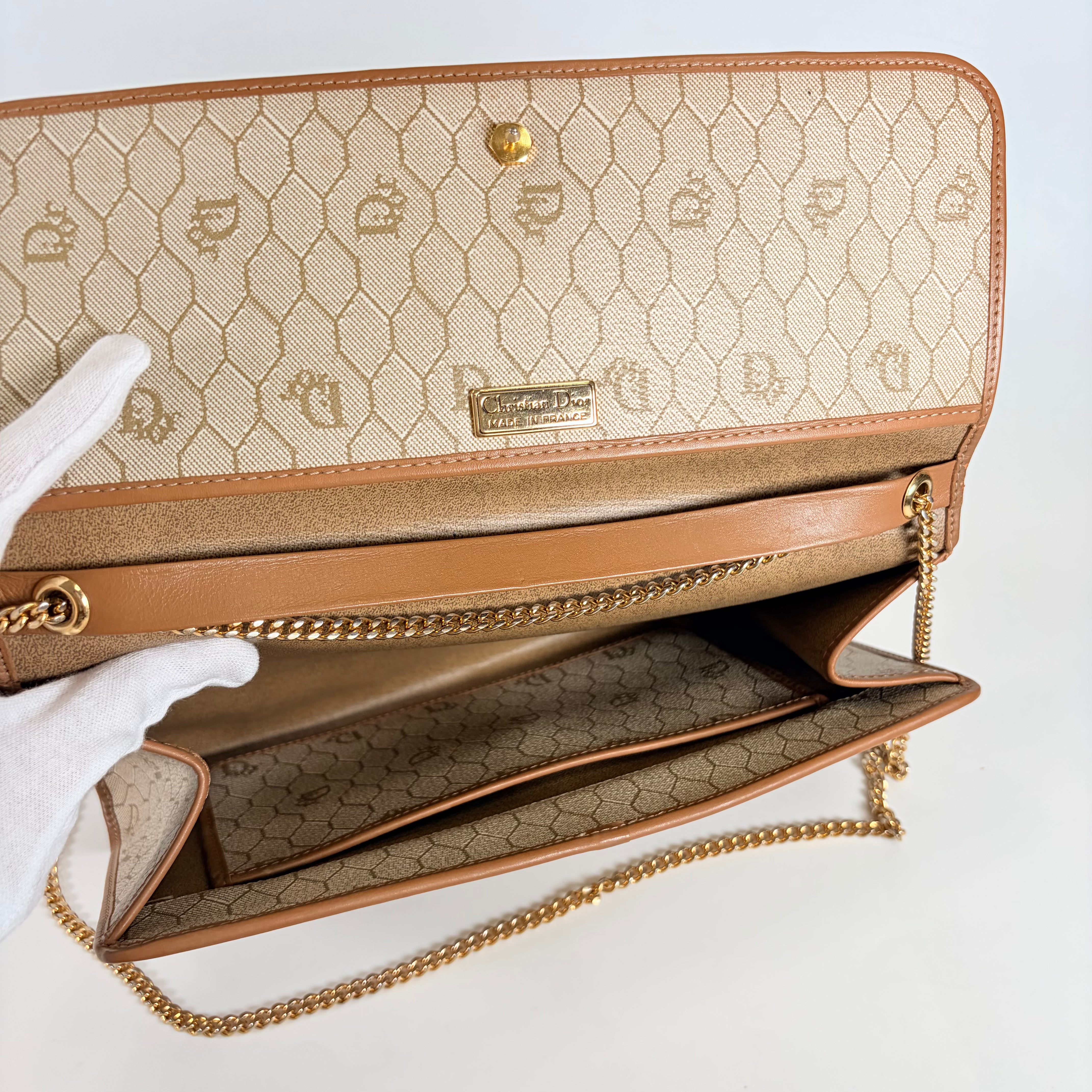2607 secondhand CD honeycomb Chain Shoulder Bag