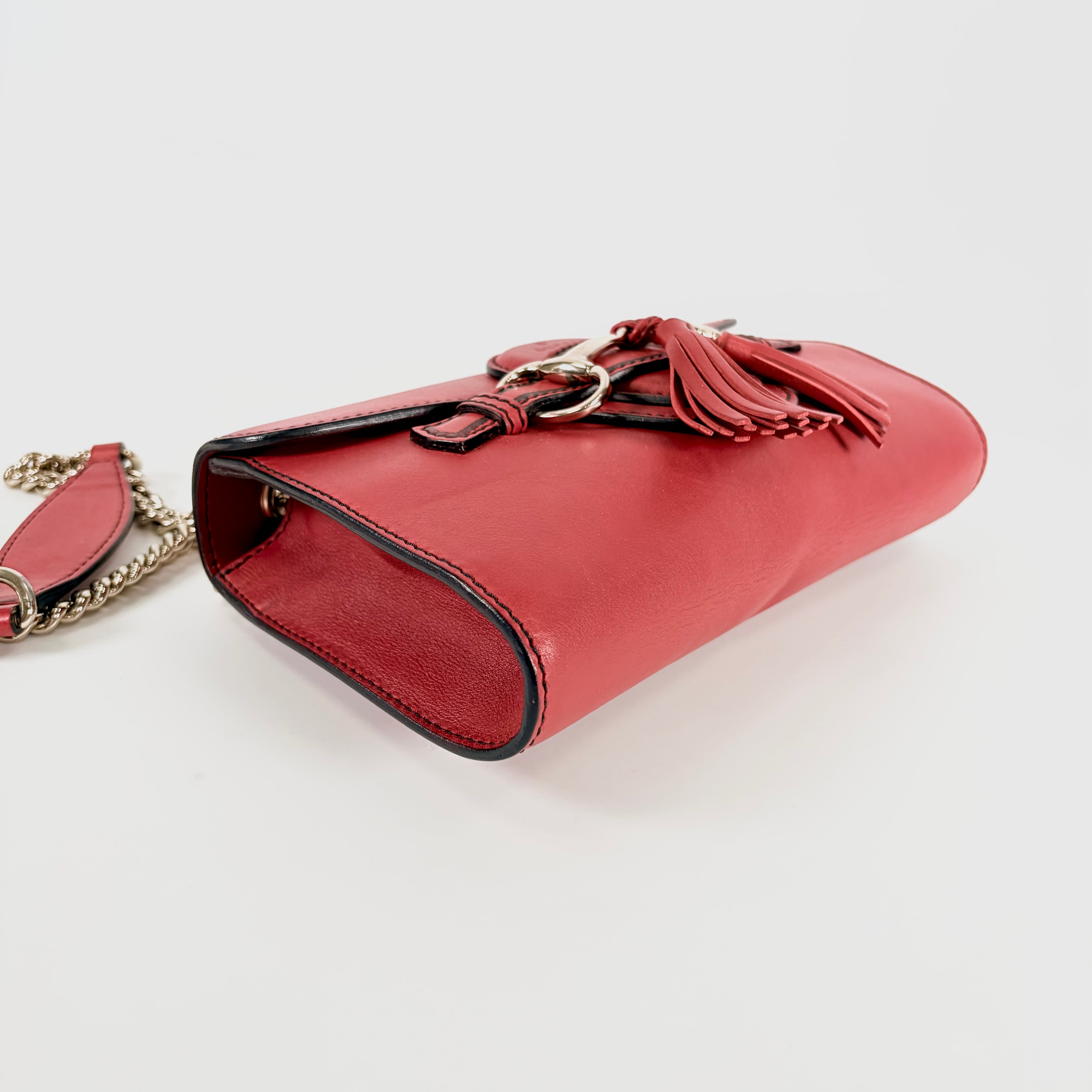 2506 GUCCI PVC Coated Canvas Shoulder Bag Red Beige/Multicolor
