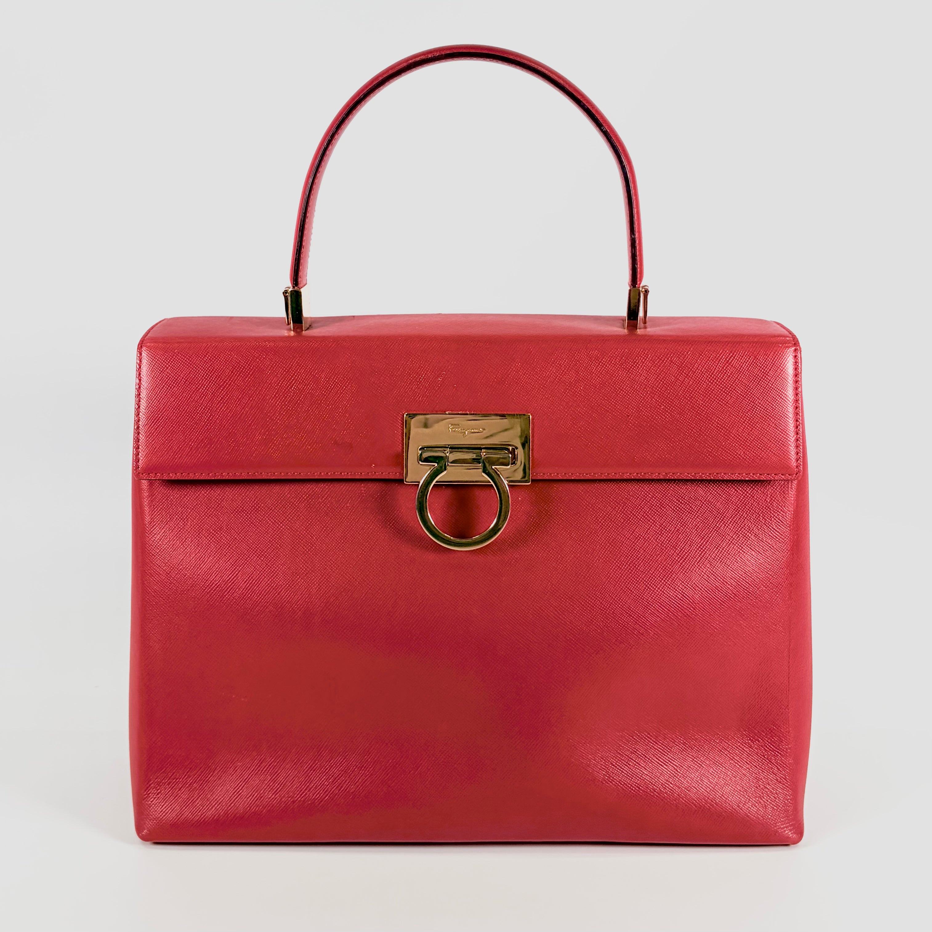 2607 secondhand Ferragamo Gancini 2Way bag