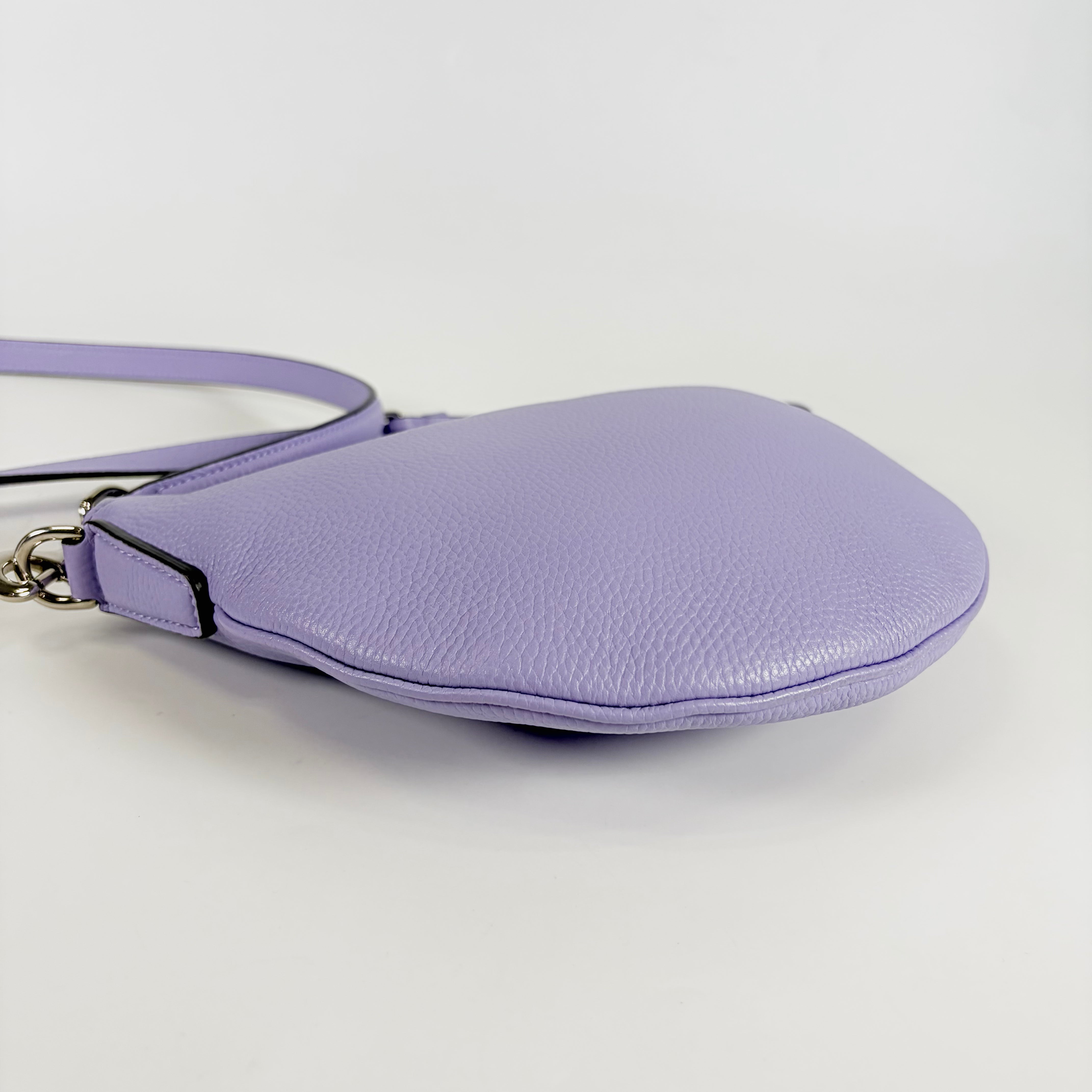 2607 secondhand GUCCI 824529 Shoulder bag purple leather