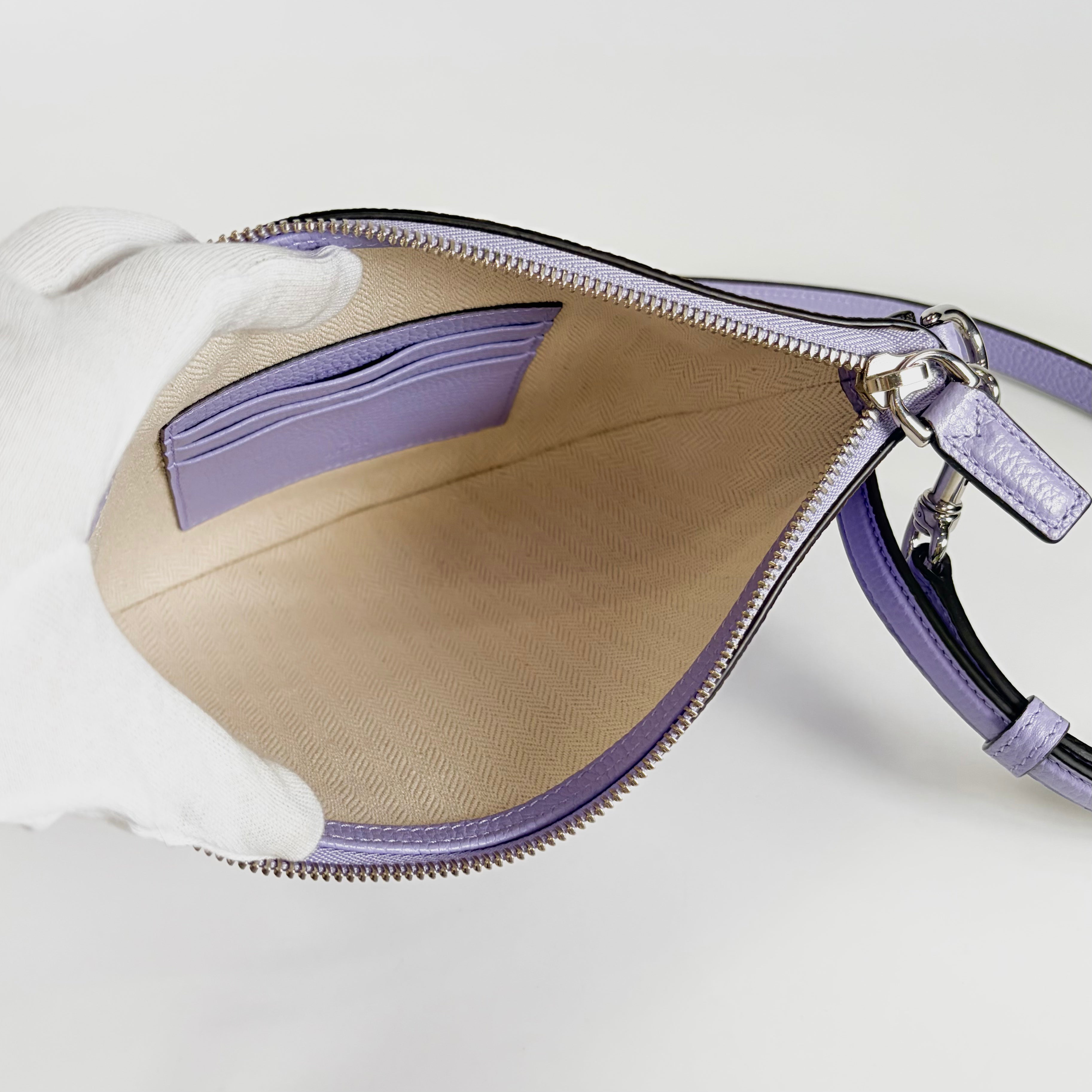 2607 secondhand GUCCI 824529 Shoulder bag purple leather