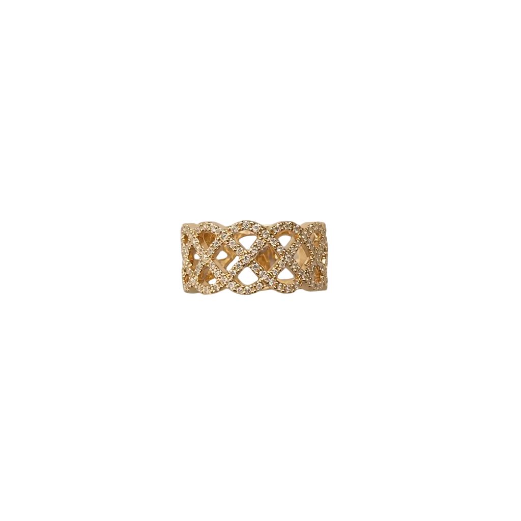 2608 secondhand 750 ring 　D0.52ct　5.6g　＃13/US6.5