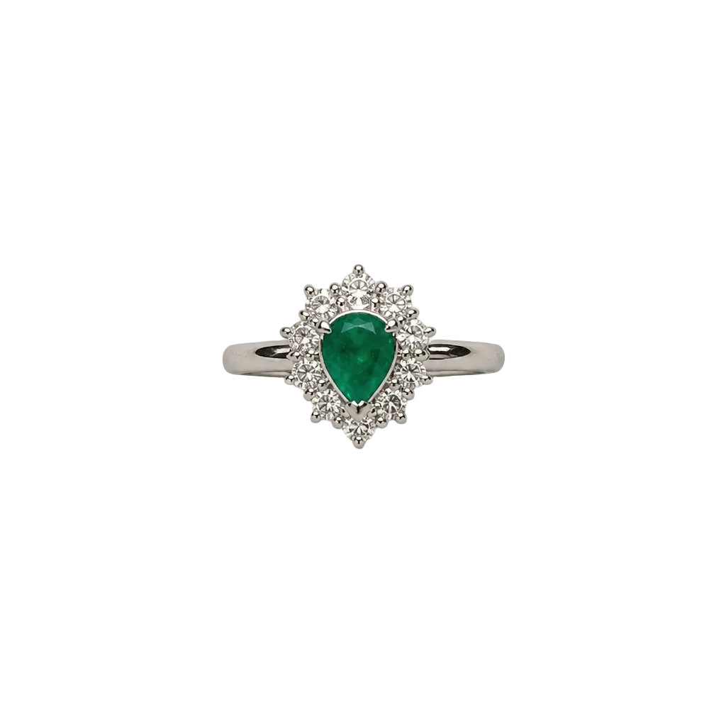 2608 secondhand Pt900 ring 　E0.45/D0.47ct　5.6g