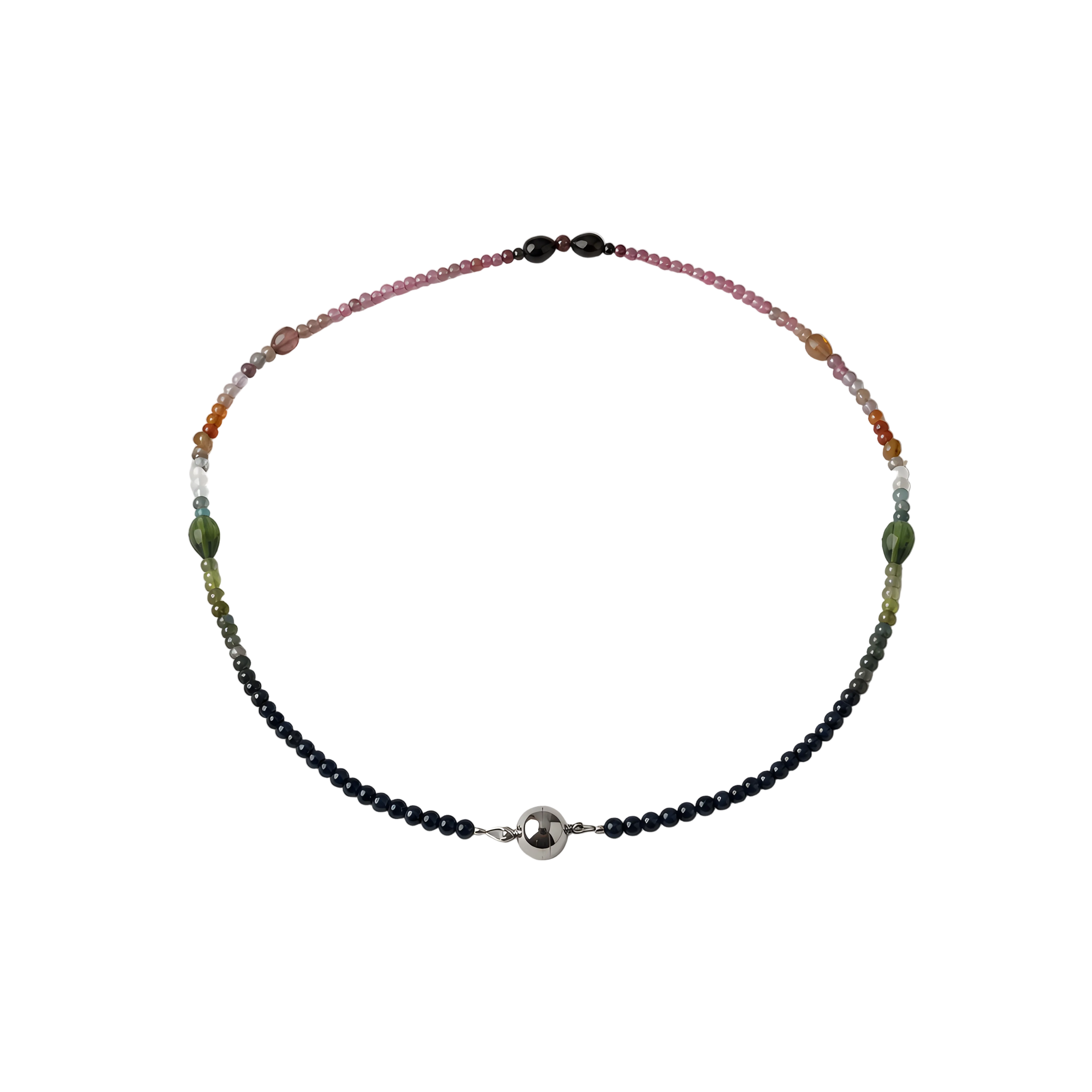 2608 secondhand Tourmaline necklace 　42㎝　10.8g