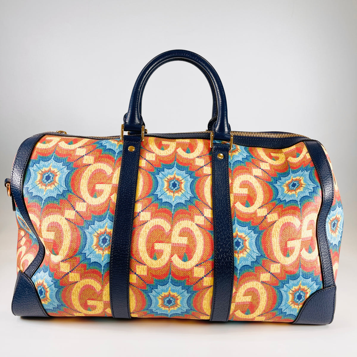 2605 secondhand GUCCI GG Kaleido Boston bag 100 year De