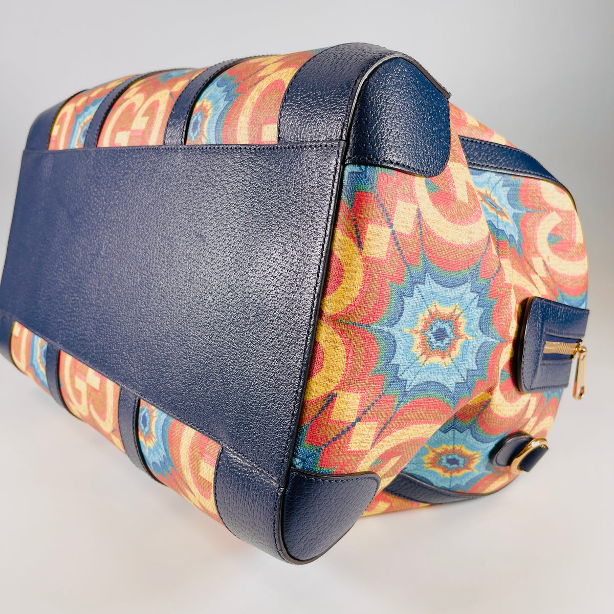 2605 secondhand GUCCI GG Kaleido Boston bag 100 year De