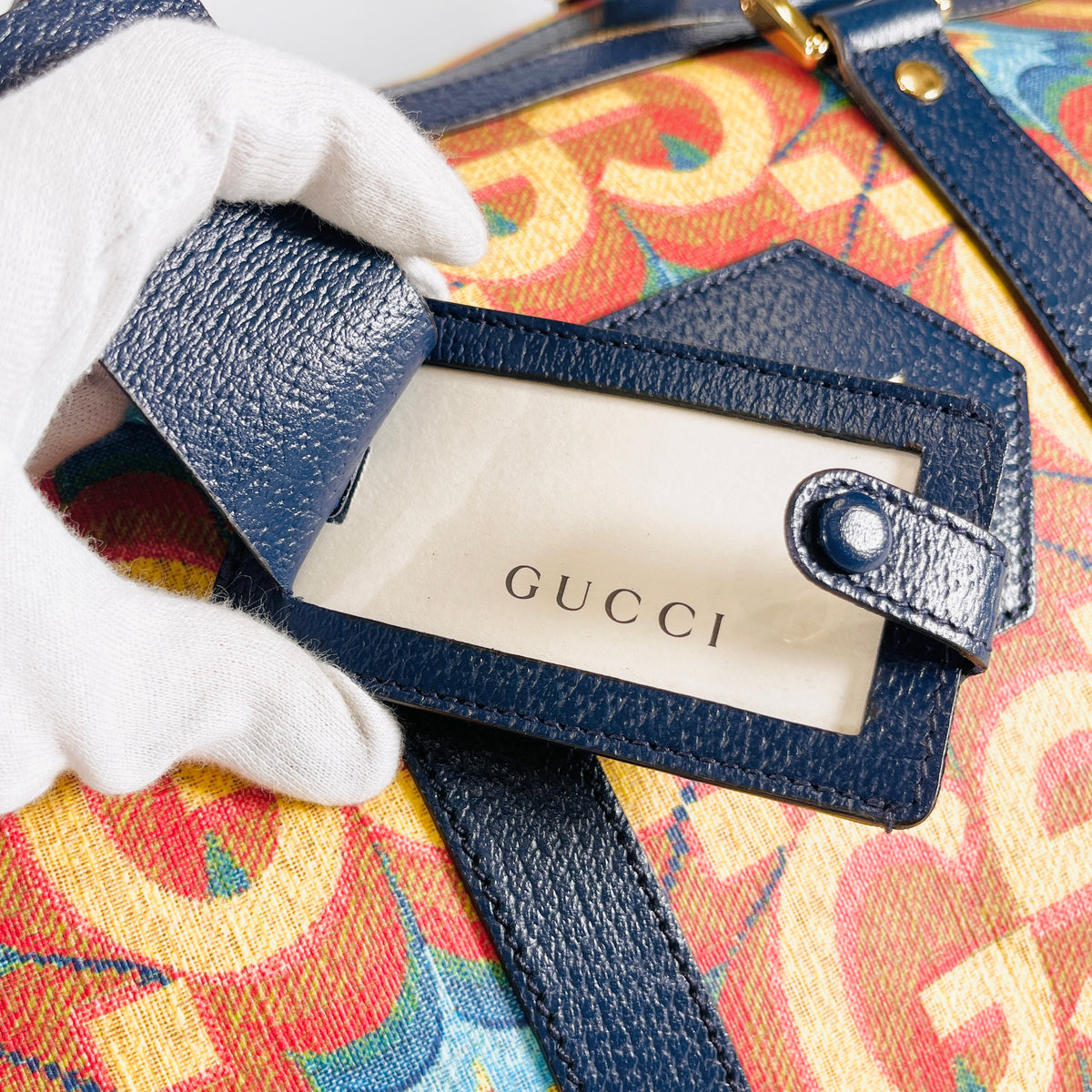 2605 secondhand GUCCI GG Kaleido Boston bag 100 year De