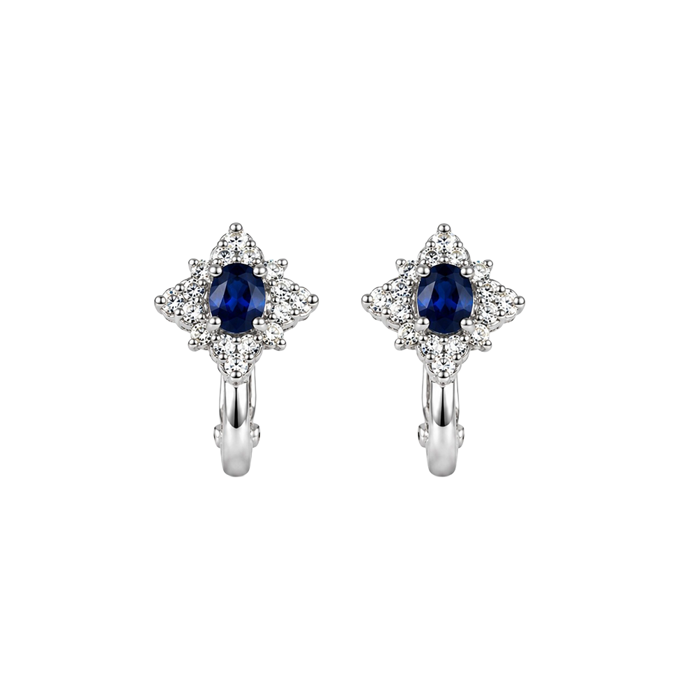 2606 secondhand Pt900 earrings 　S0.25/D0.16　Total 6.0g