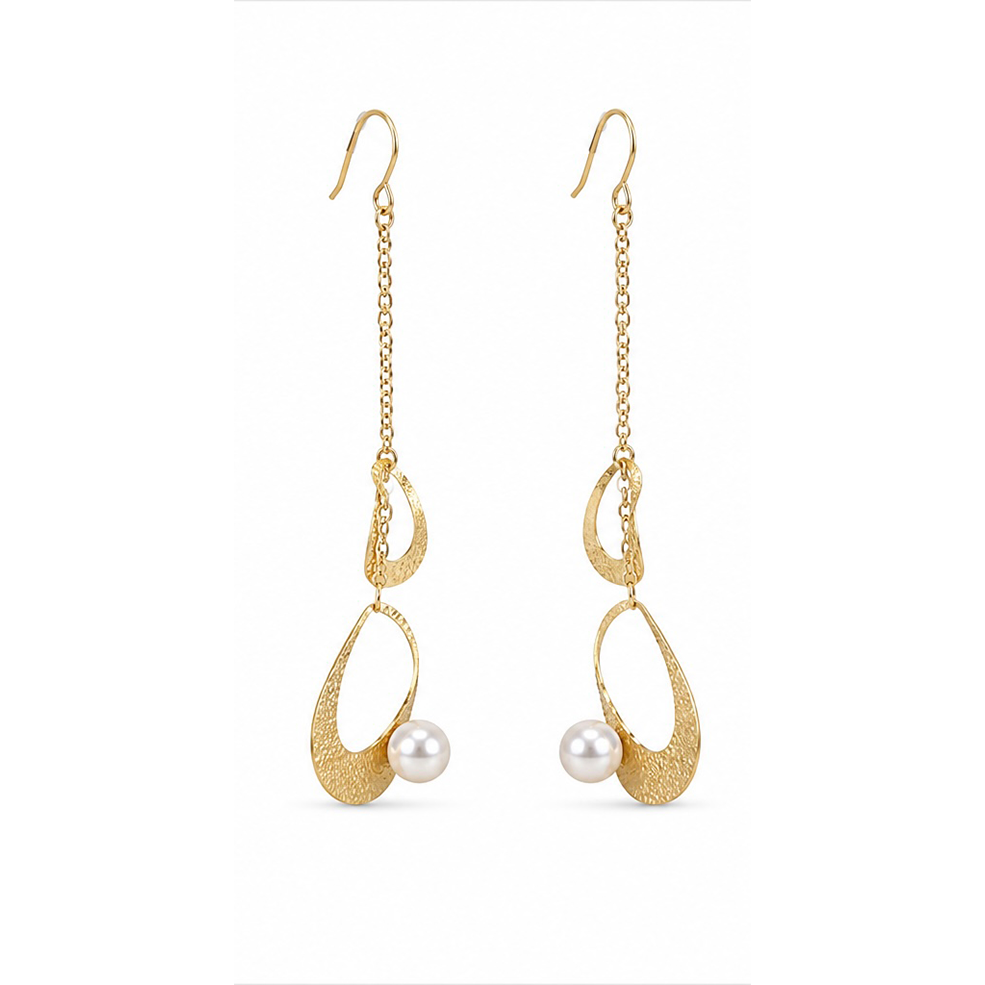 2606 secondhand K18 earrings 　 Pearl 　Total　1.5g
