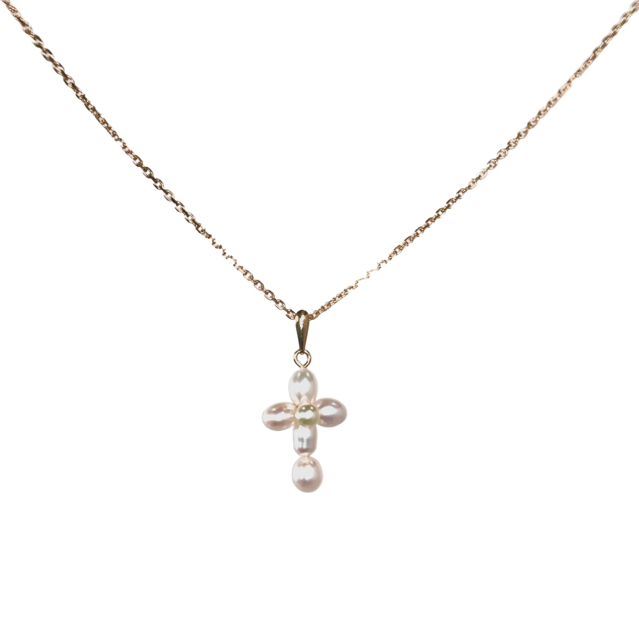 2602 K18YG Pearl Necklace 3.4g 45cm