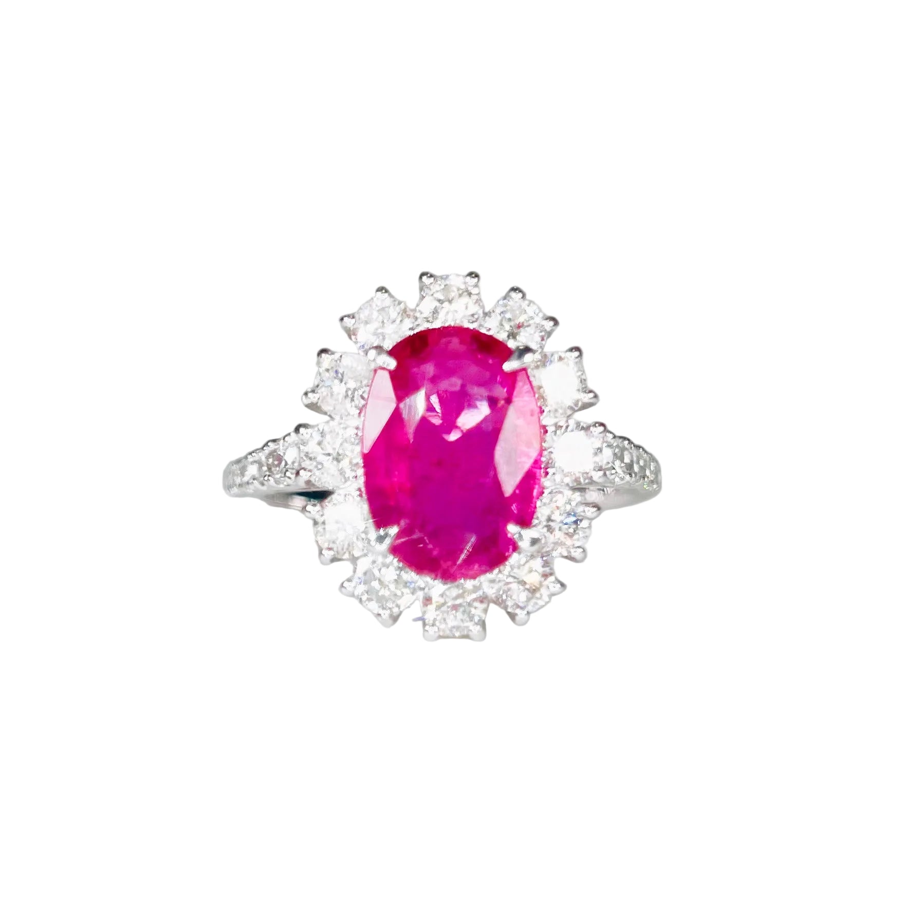 2601 Pt950 Ring Rubellite 1.604ct/D0.98ct 5.26g