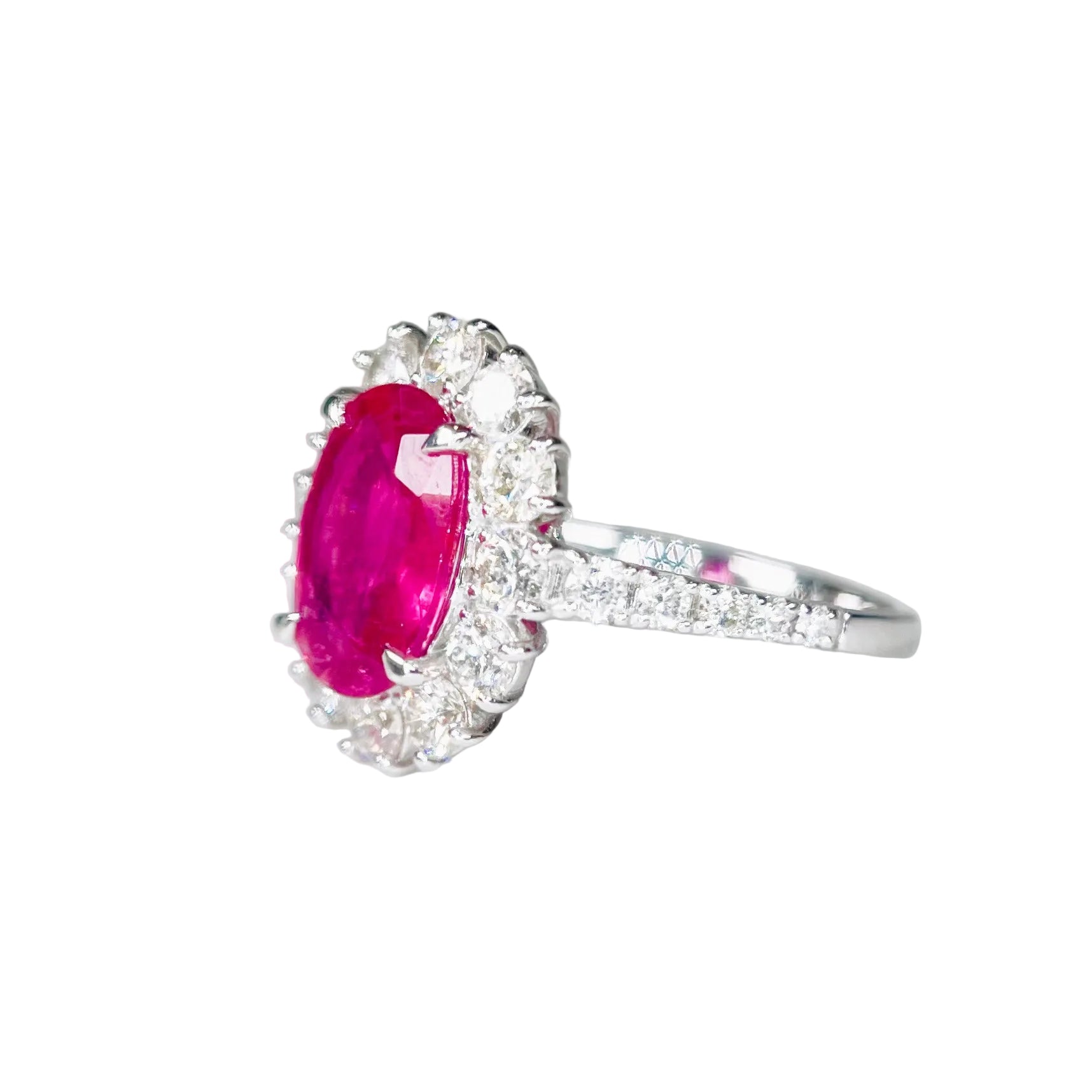 2601 Pt950 Ring Rubellite 1.604ct/D0.98ct 5.26g