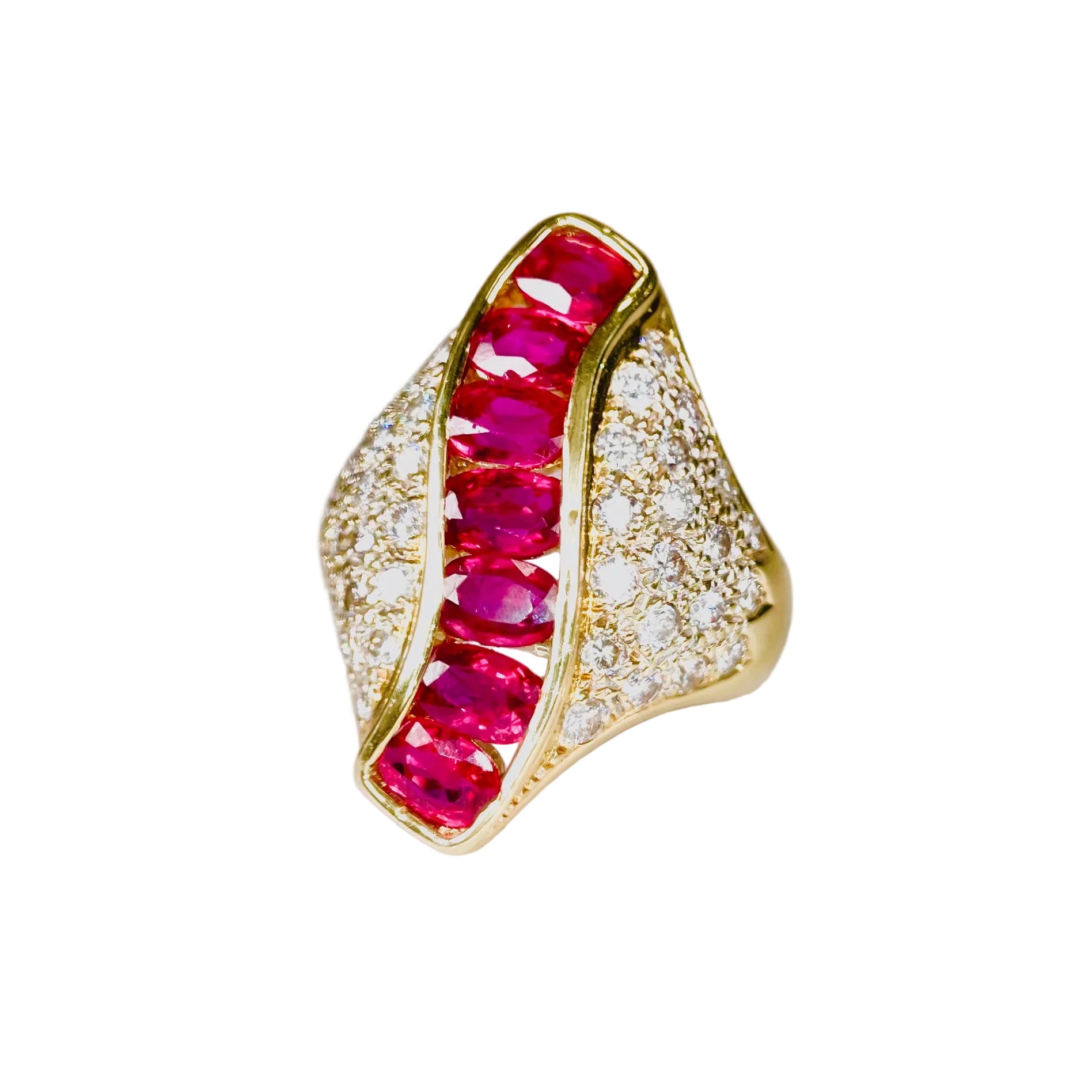 2601 K18 Ring R2.57ct/D1.11ct 12.95g #10