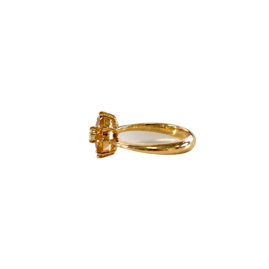 2606 secondhand K18 ring 　/D0.08ct　Total 4.9g　#12