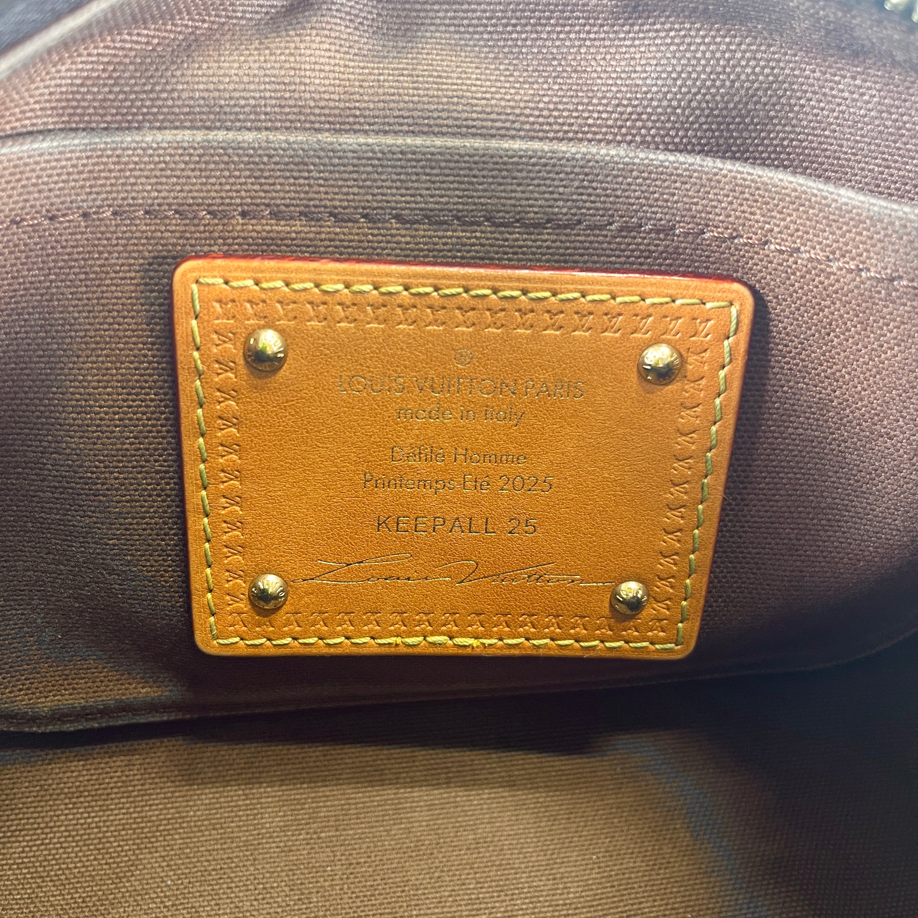 2603 secondhand LV Cuir Monogram M14026 Keepall Bandouliere 25 strap
