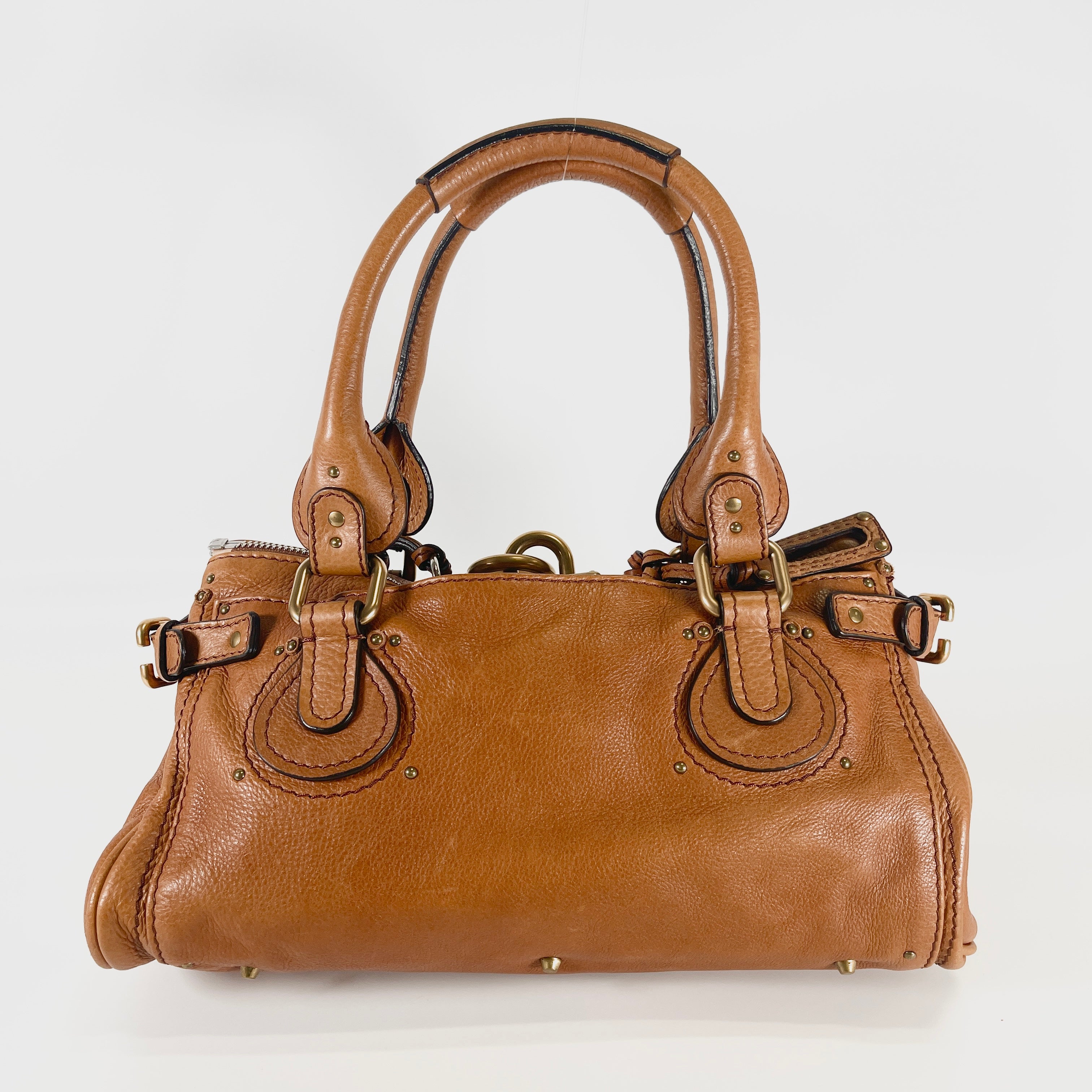 Chloe Paddington Camel Leather Bag