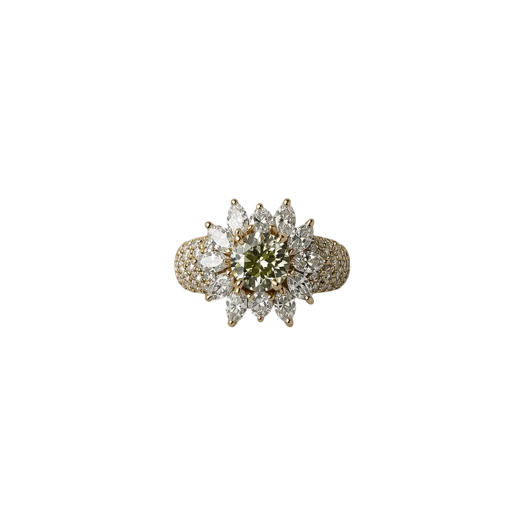 2607 secondhand Pt900/K18 D1.279ct/2.10ct Total 17.3ｇ