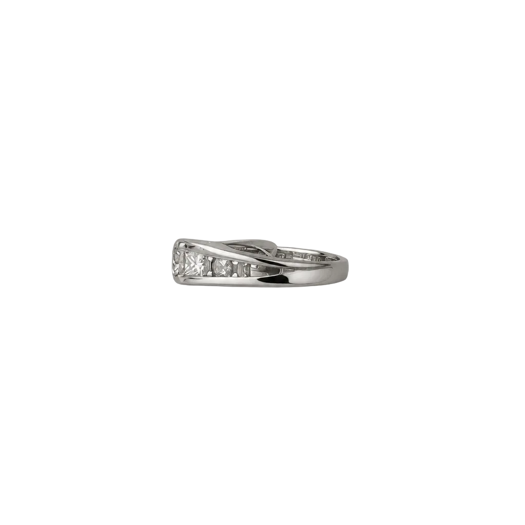 2607 secondhand Pt900 D1.025ct/0.82ct Total 8ｇ