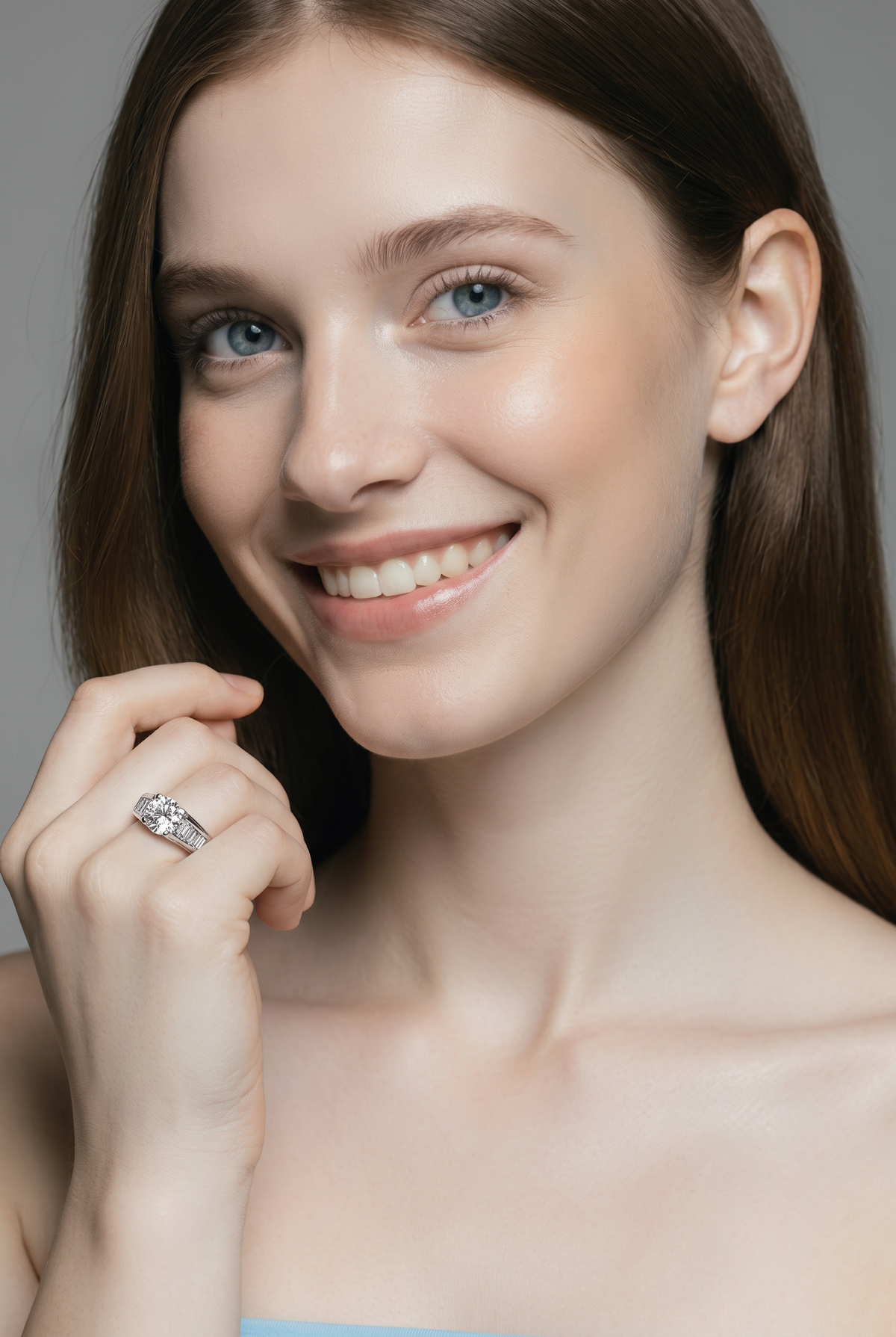 2607 secondhand Pt900 D1.025ct/0.82ct Total 8ｇ