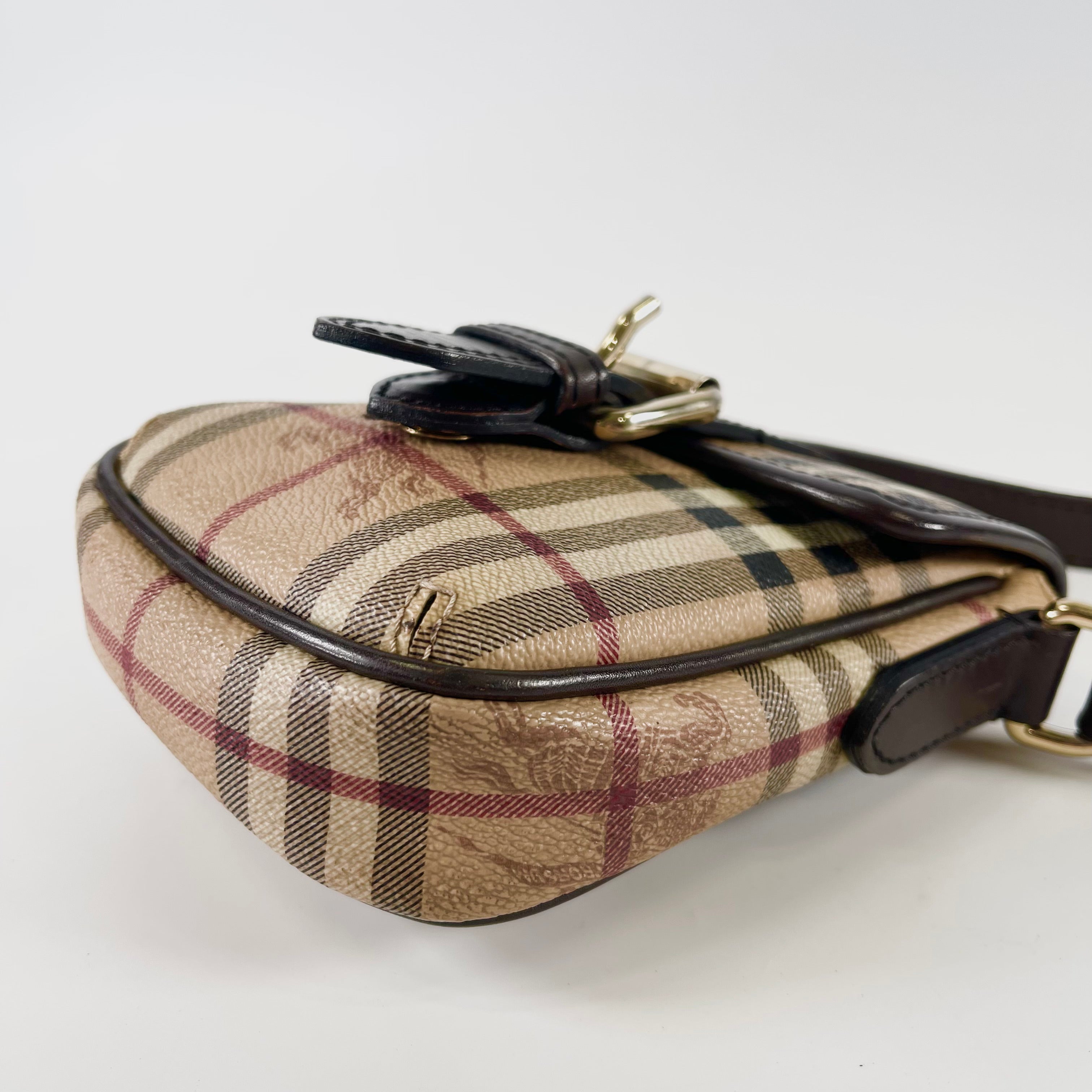 2601 secondhand BURBERRY check Shoulder bag