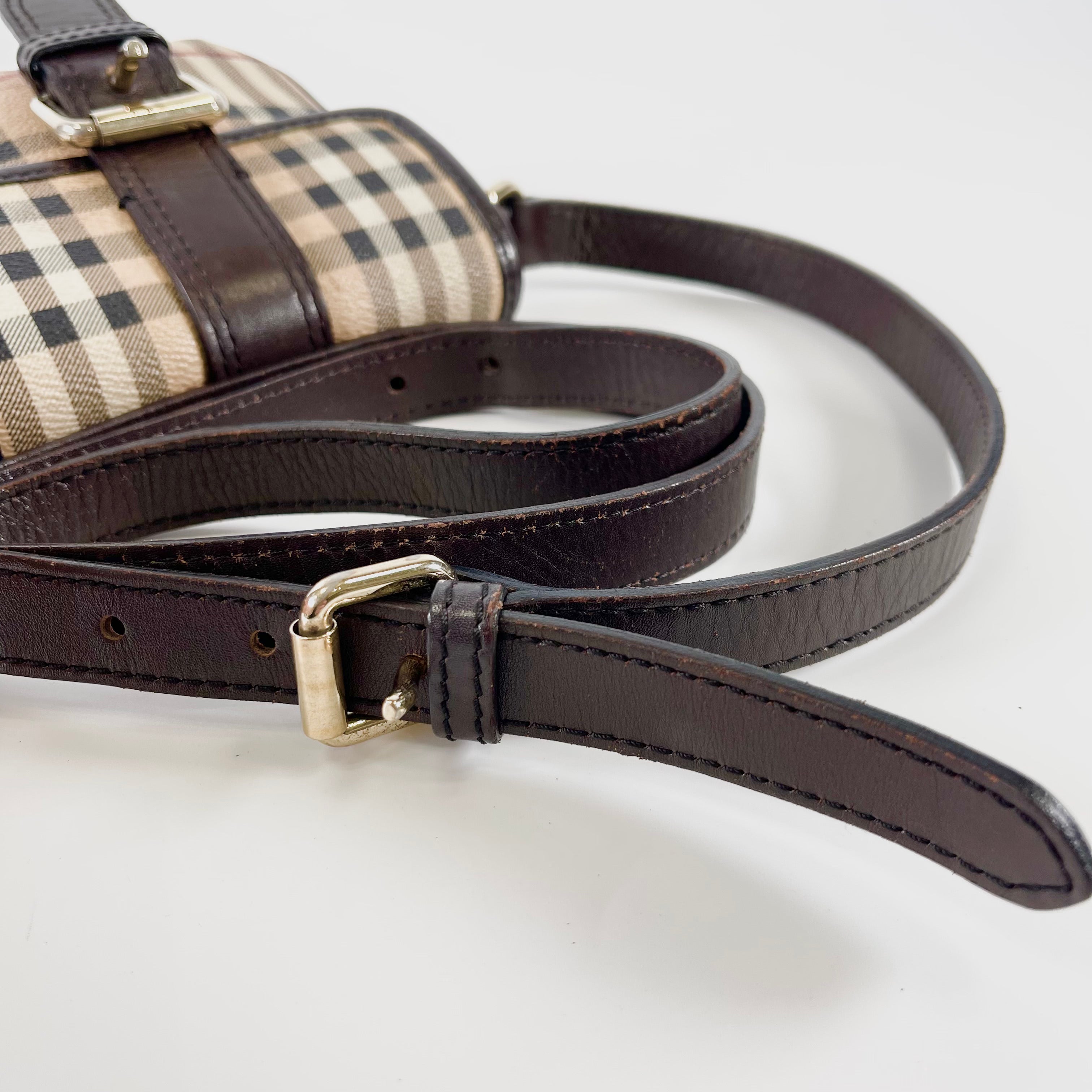 2601 secondhand BURBERRY check Shoulder bag
