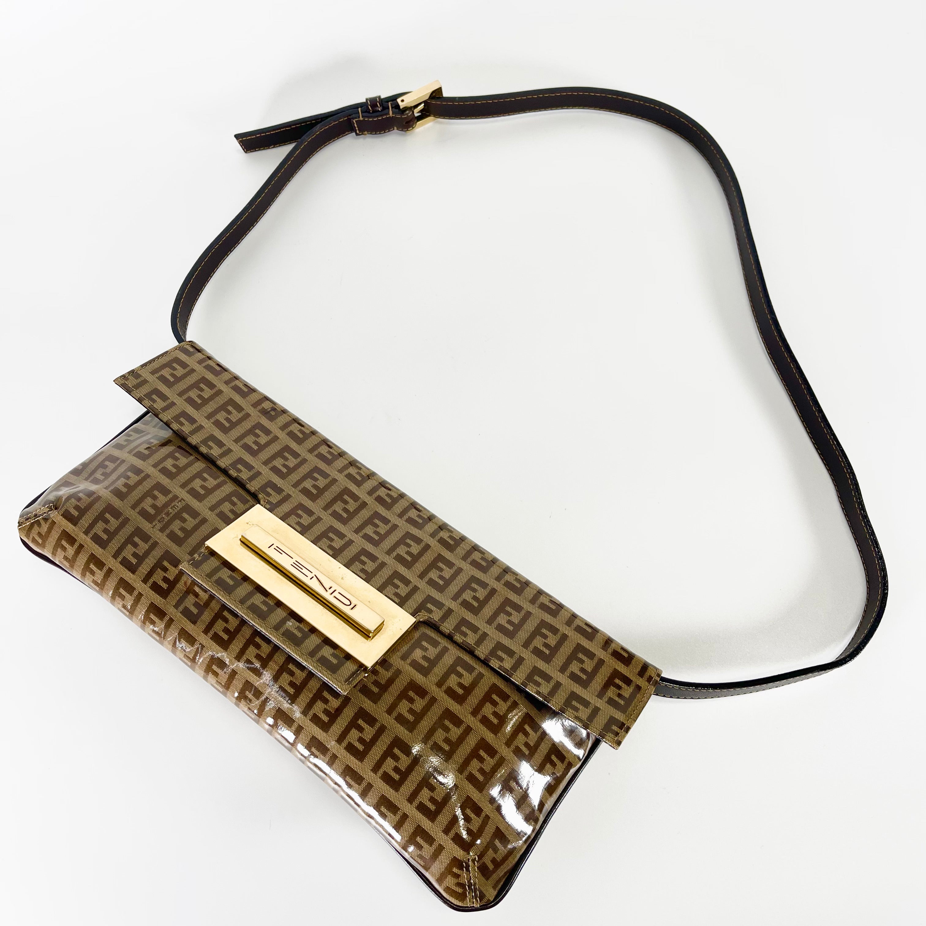 2602 secondhand FENDI Zucchino Shoulder bag