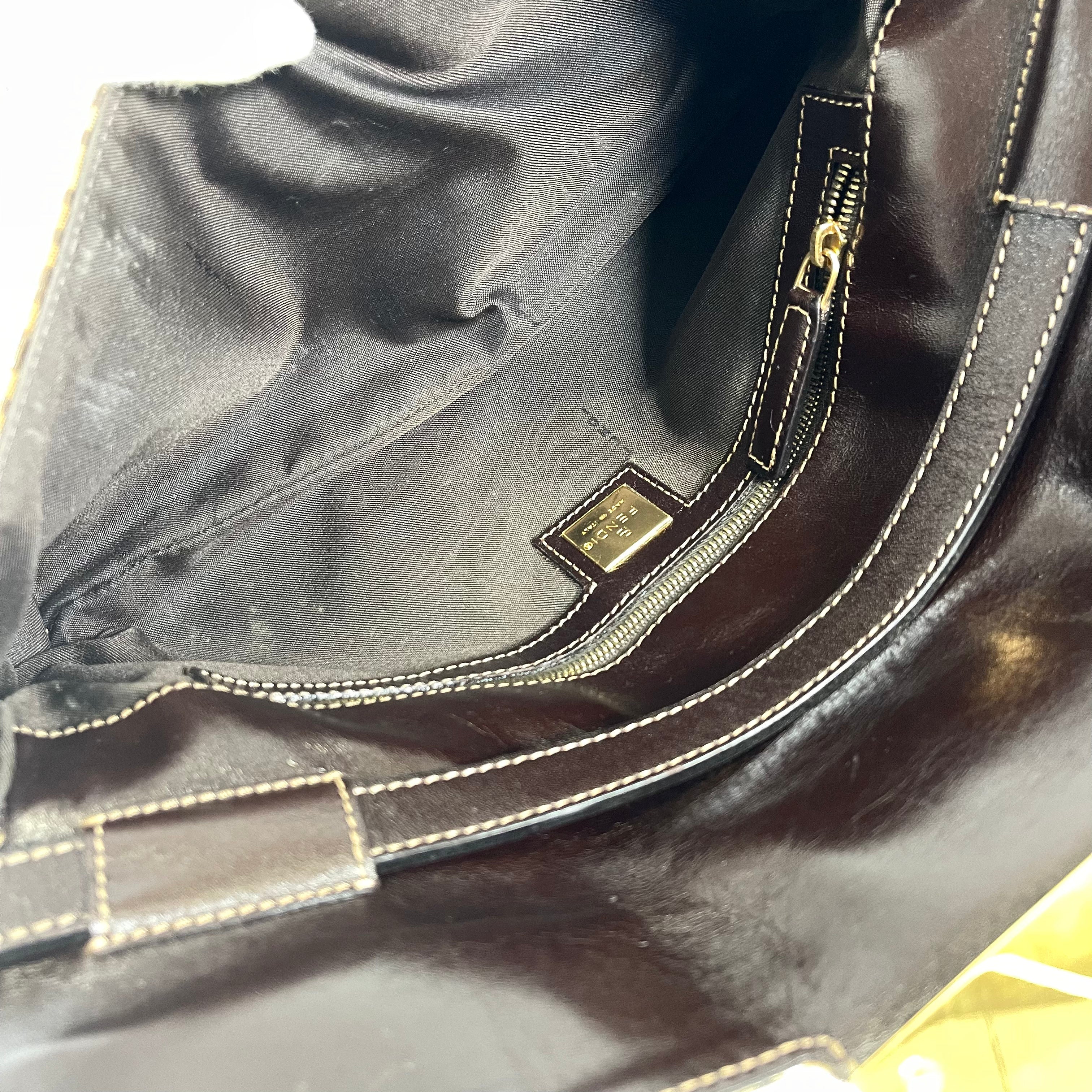 2602 secondhand FENDI Zucchino Shoulder bag