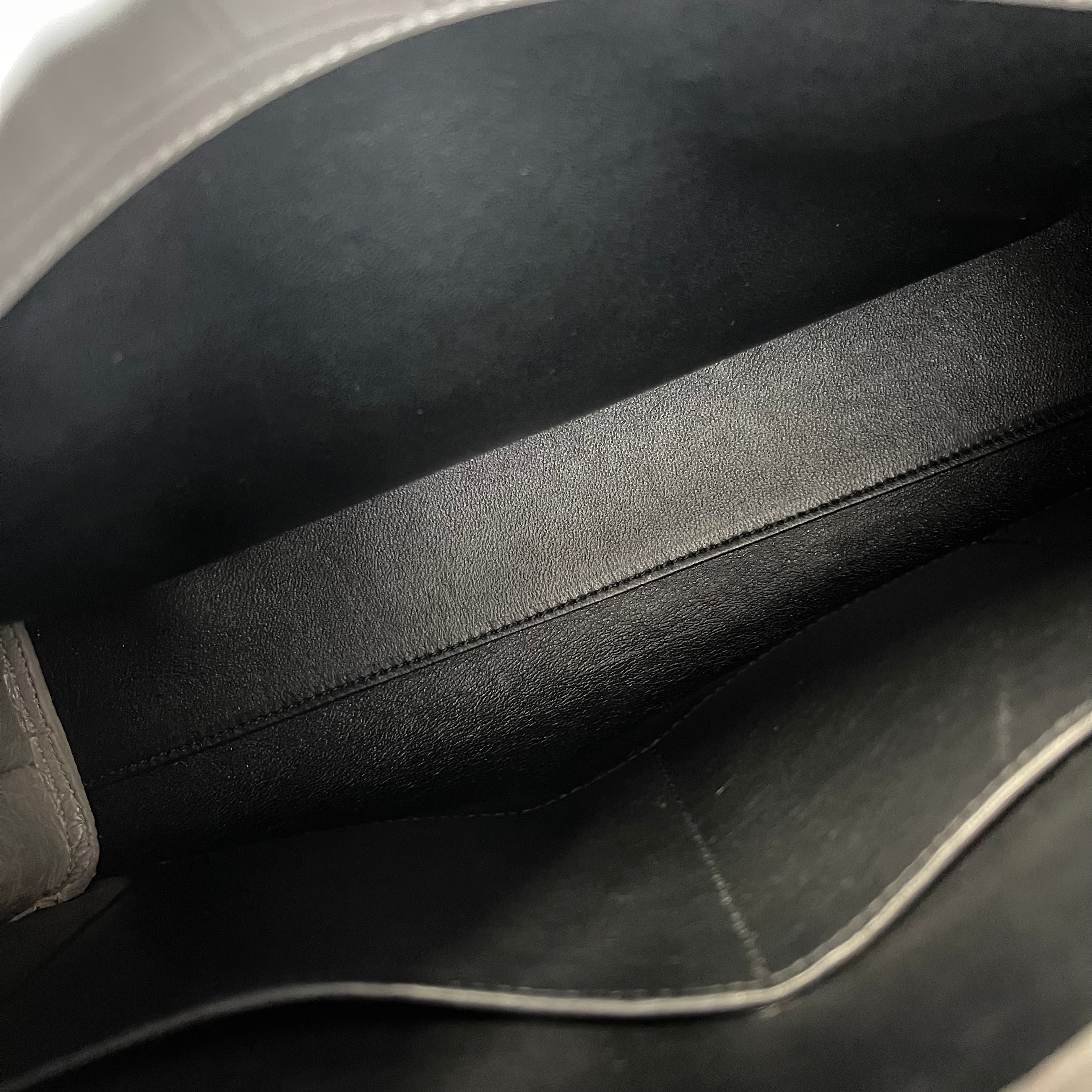 2602 secondhand SAINTLAURENT Sack Joules mini gray key ×2 Cadena shoulder strap CS30N