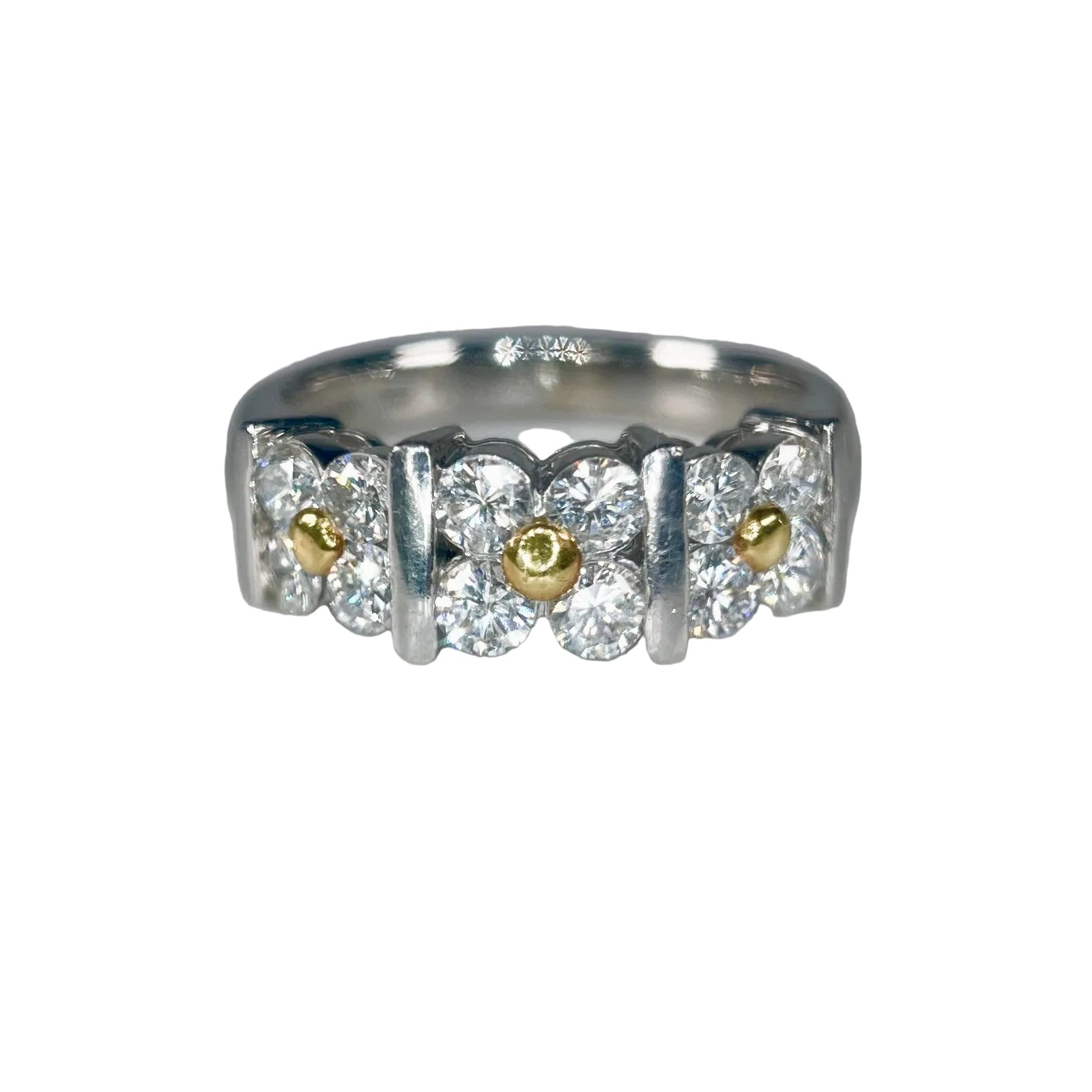 2604 Pt900/K185 Ring D1.00ct 6g