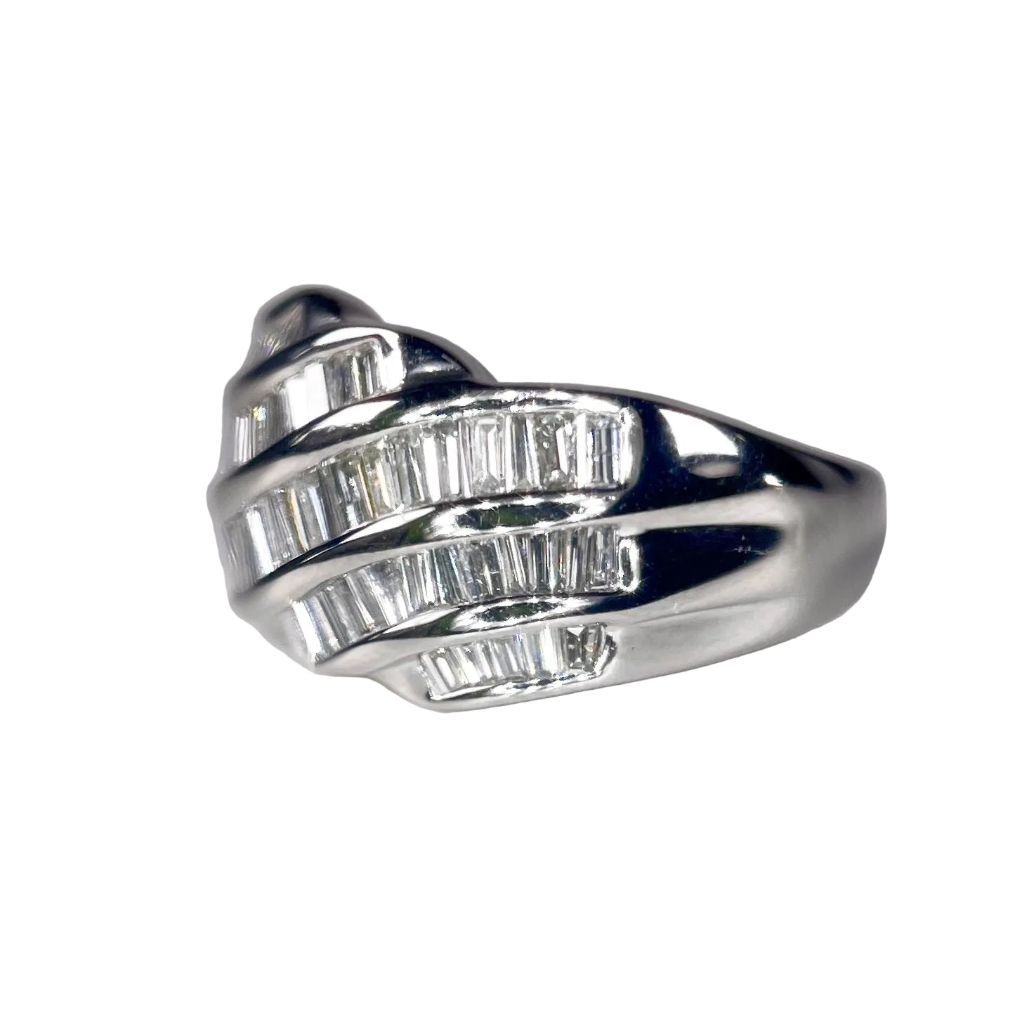 2604 Pt850 Ring D1.00ct 7.9g