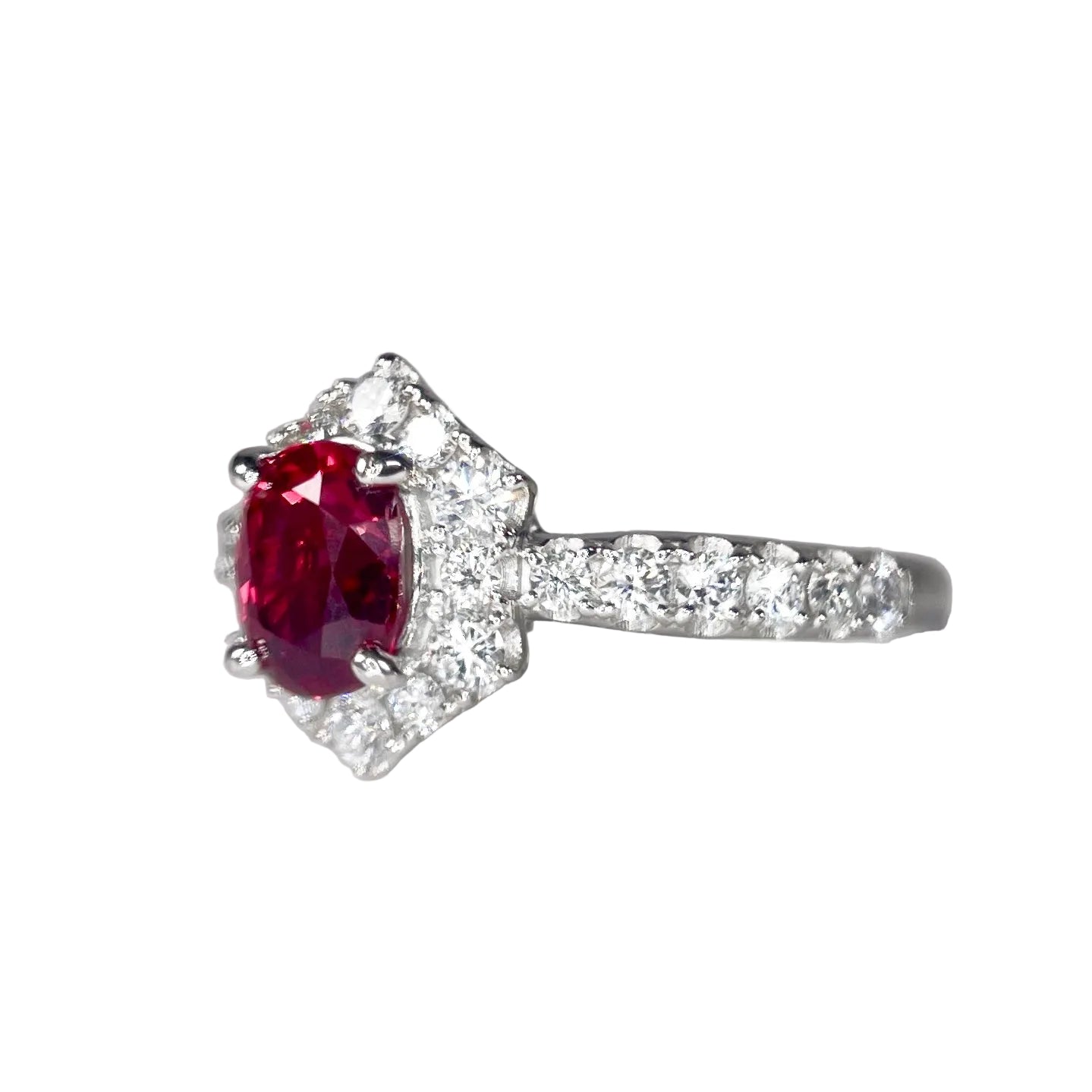 2604 Pt900 Ring R1.132ct/D0.59ct 5.5g