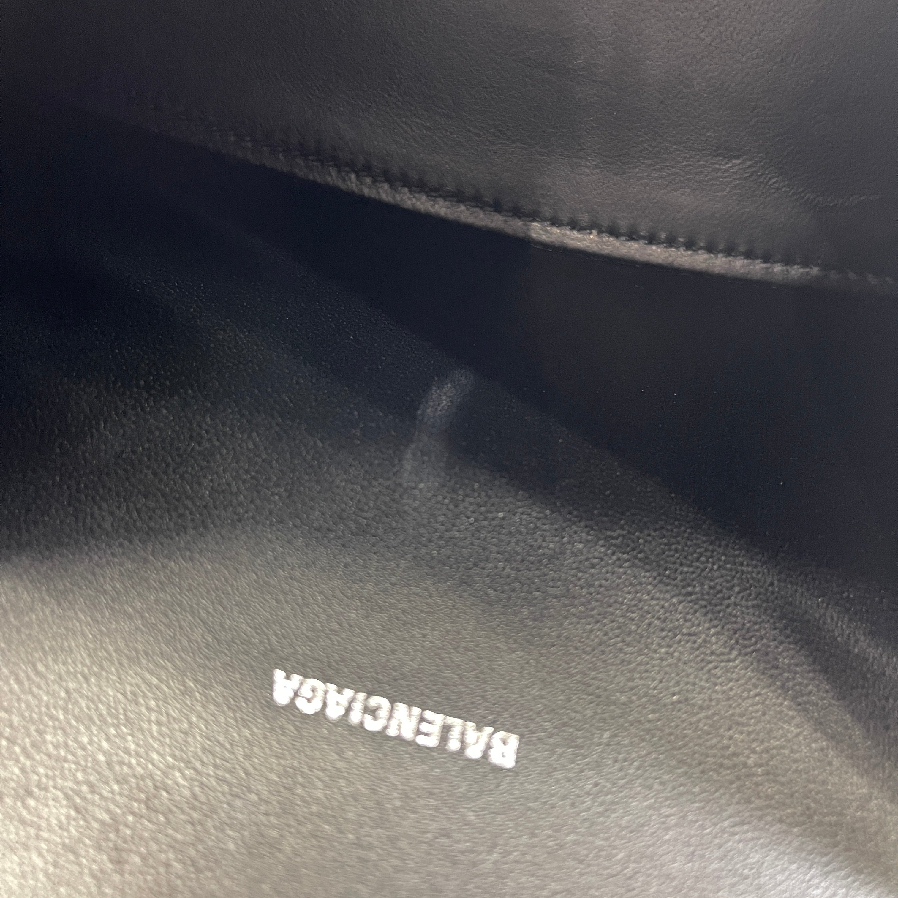 2603 secondhand BALENCIAGA Hourglass black Embossed