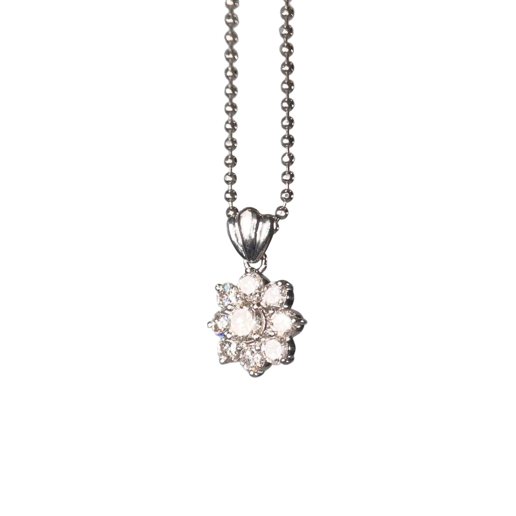 2602 secondhand Pt850 D1.50ct 7.6ｇ 40cm