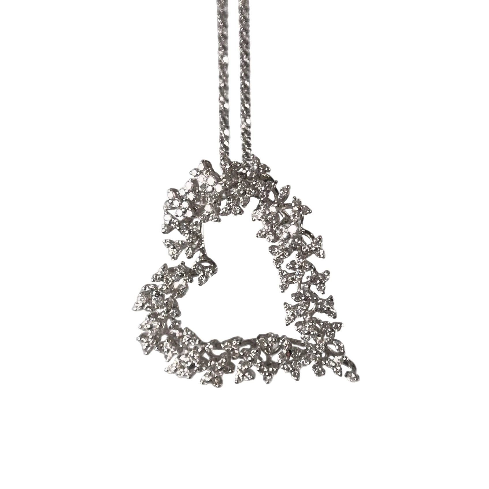 2602 secondhand K18WG D1.31ct 9.51ｇ 48cm